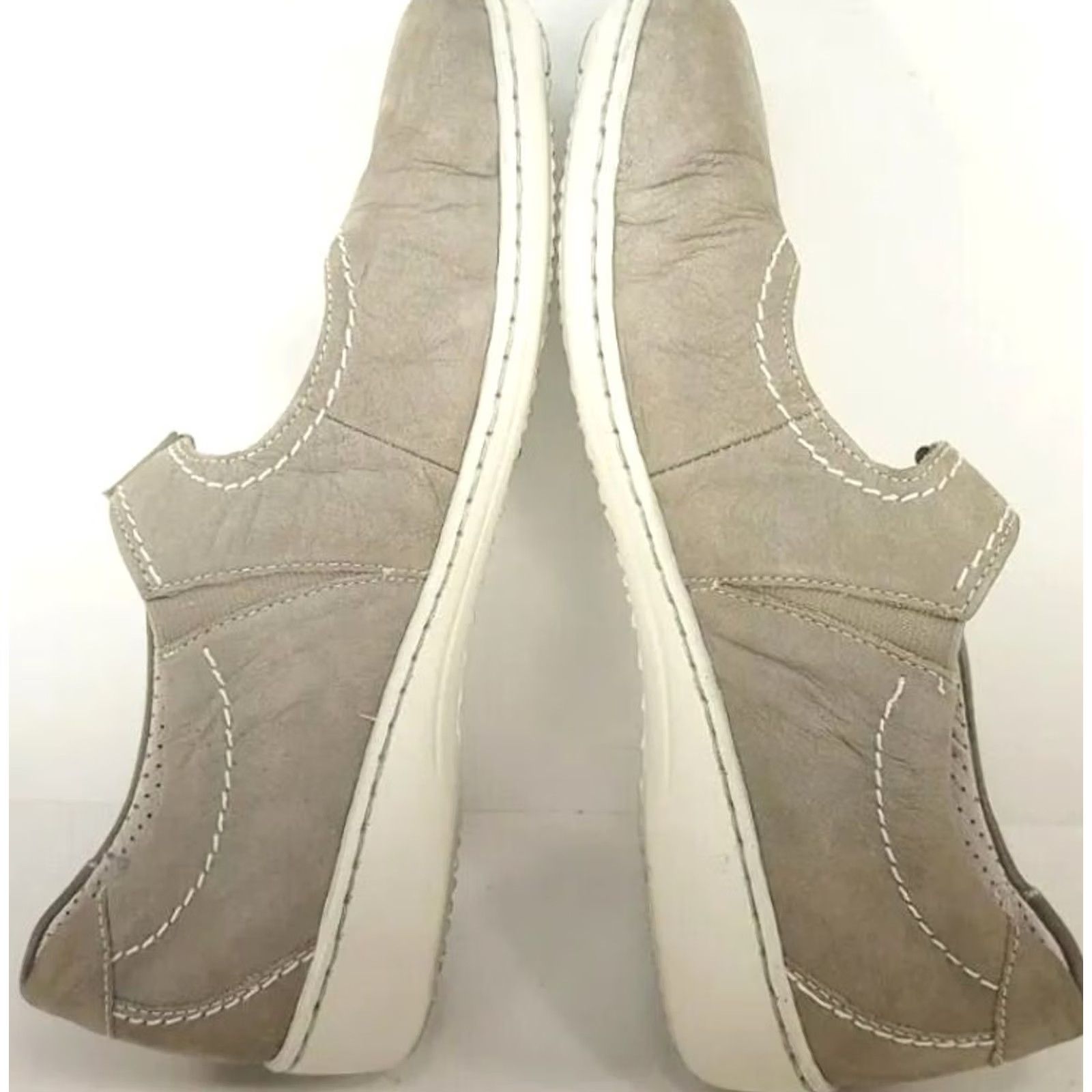 Vintage ARA Women's Mary Jane Flat US 7M Taupe Hook & Loop Strap Shoes Size US 7 / IT 37 - 7 Thumbnail