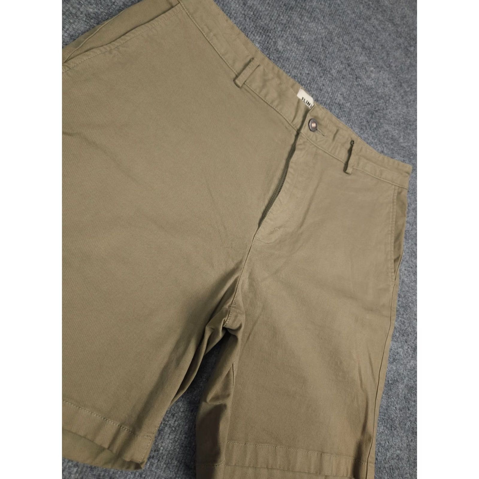 Flint And Tinder Flint and Tinder Huckberry Shorts Men's Beige 33 7" Inseam Cotton Size US 33 - 2 Thumbnail