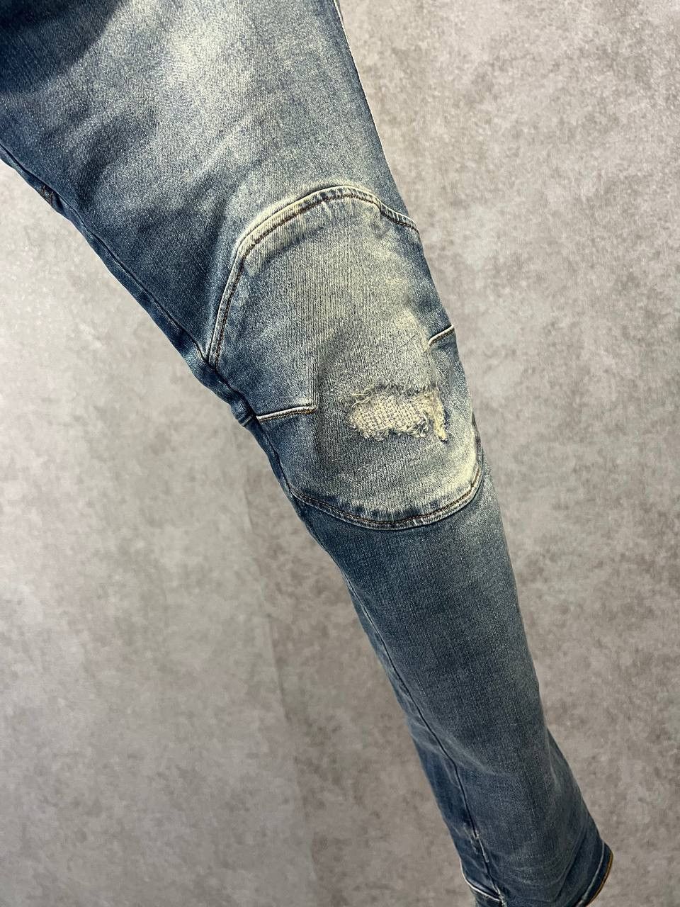 G-Star G Star Raw biker distressed denim jeans Size US 30 / EU 46 - 5 Thumbnail