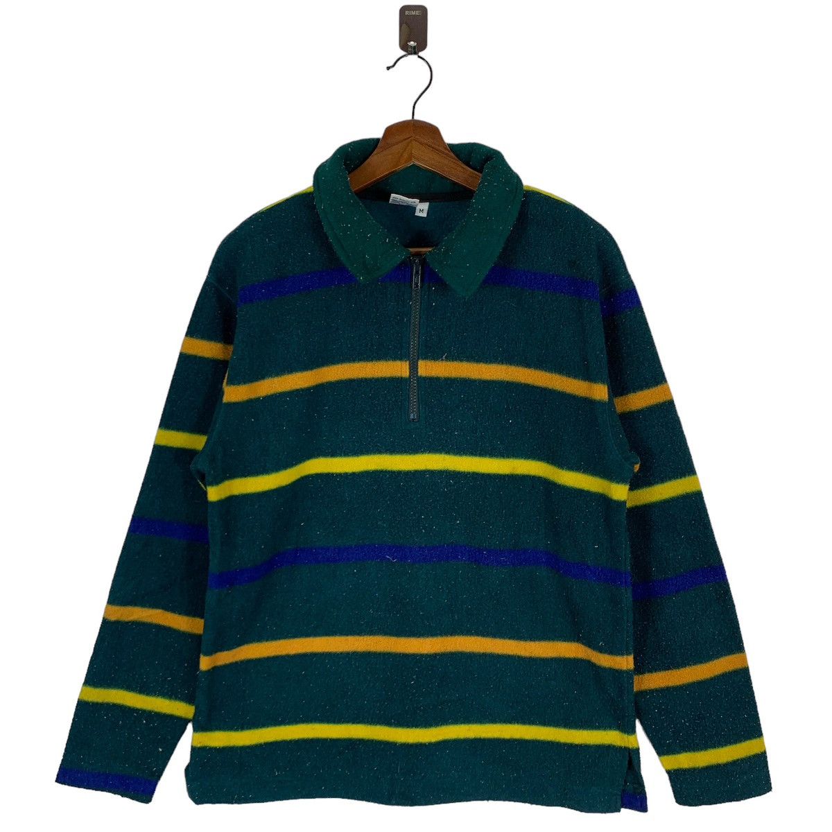 image of Vintage Apple Grimm Fleece Jacket in Green, Men's (Size Medium)