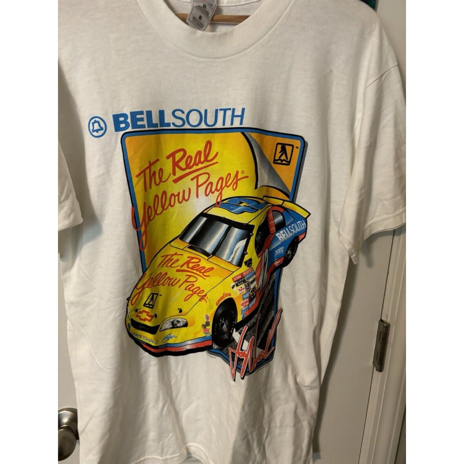 Other Vintage nascar white the real yellow bellsouth car T-shirt L Size US L / EU 52-54 / 3 - 4 Thumbnail