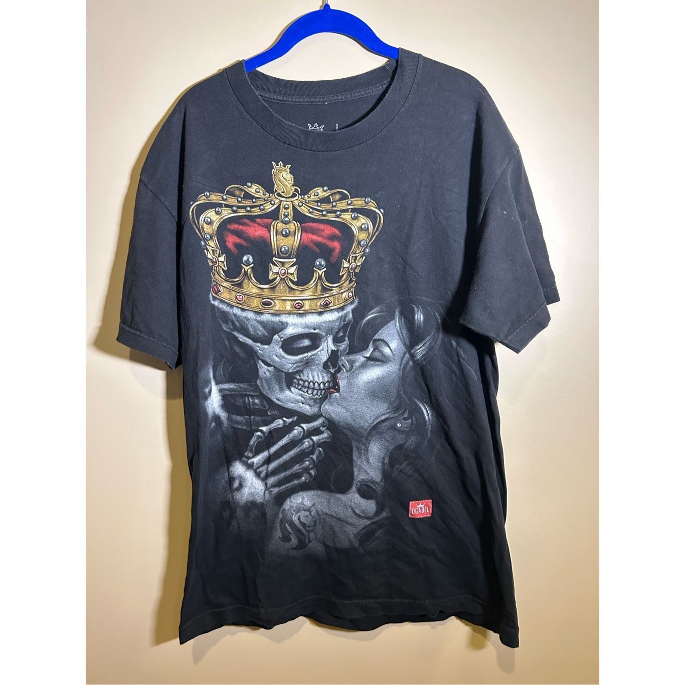 Vintage Y2K OGabel Lost-King T-Shirt L Skull King Graphic-Tee Grunge Size US L / EU 52-54 / 3 - 1 Thumbnail