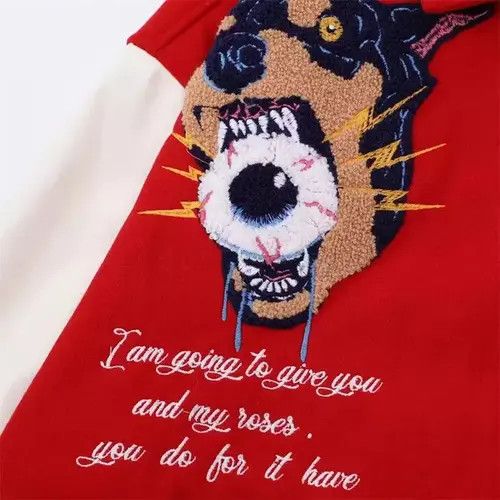 Other Vicious Dog Embroidery Varsity Jacket Size US M / EU 48-50 / 2 - 3 Thumbnail