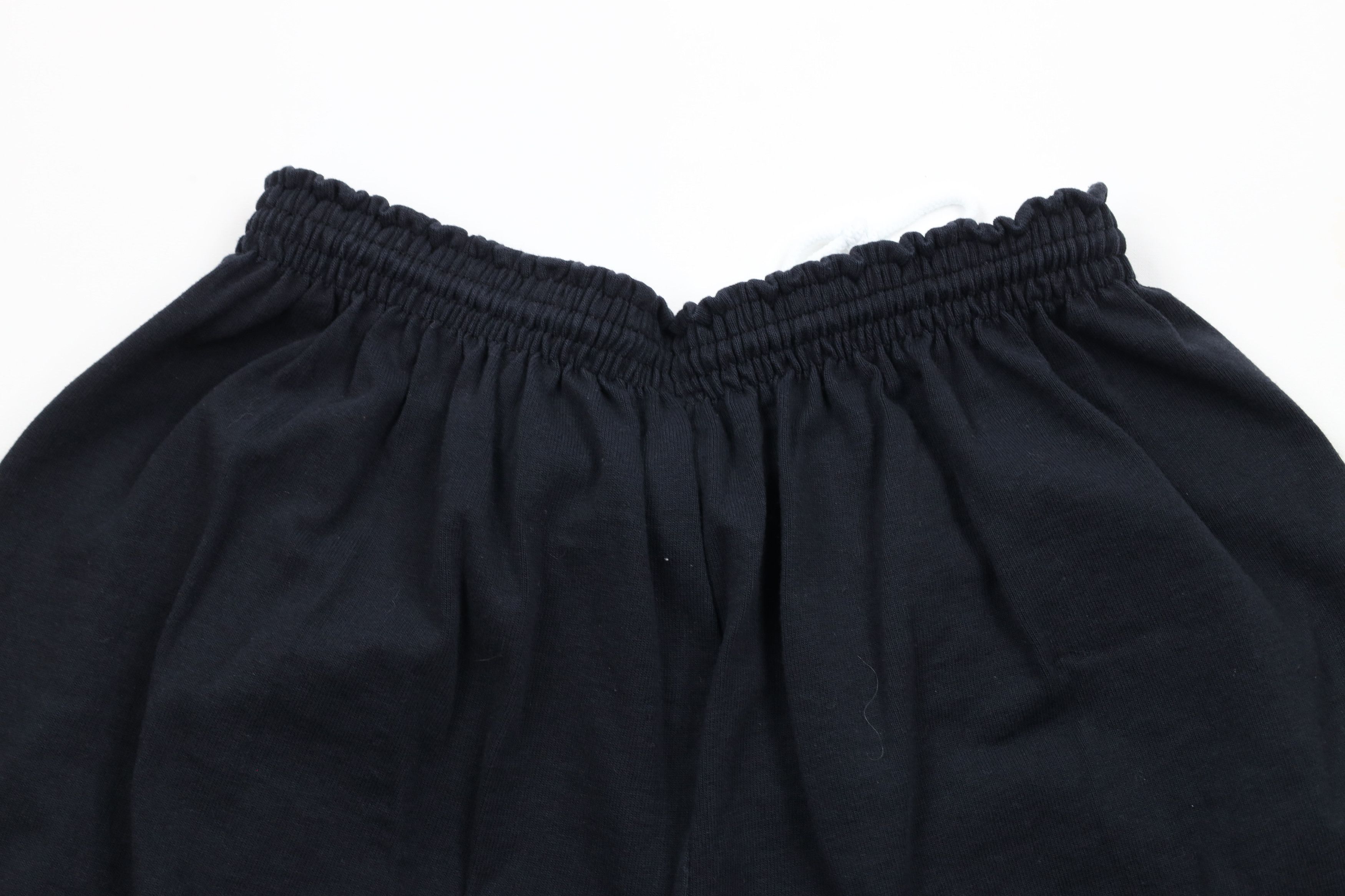 Champion × Vintage Vintage 90s Champion Spell Out Above Knee Shorts Black Size US 36 / EU 52 - 9 Thumbnail
