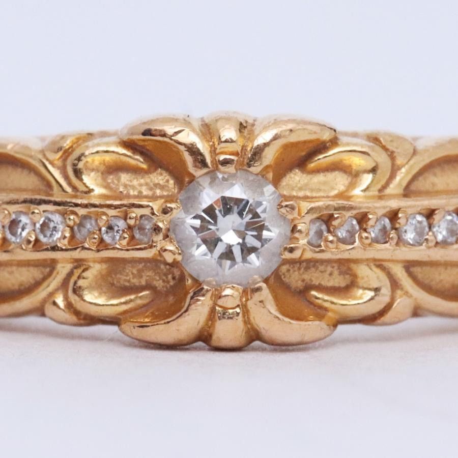 Chrome Hearts US5.5 Chrome Hearts PAVE DIAMOND 22K GOLD FLORAL CROSS RING Size ONE SIZE - 6 Thumbnail