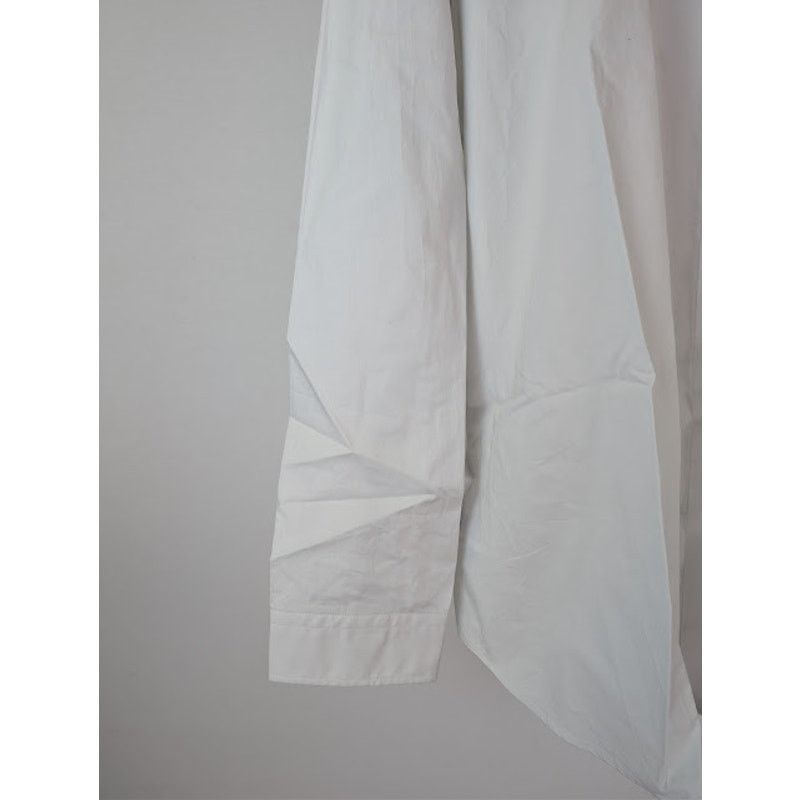 Raf Simons o1rshd1 Long Sleeve Cotton Print Back Button Up Shirt White Size US L / EU 52-54 / 3 - 7 Thumbnail