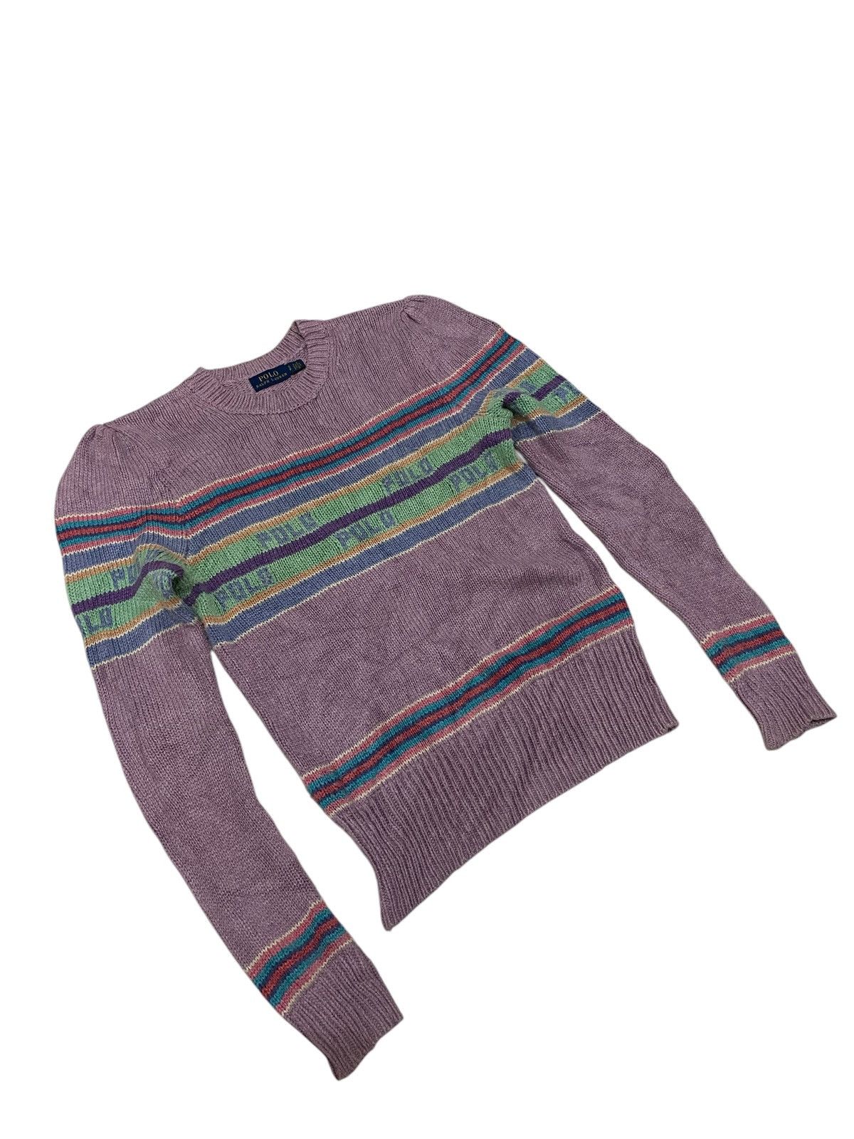 Polo Ralph Lauren × Ralph Lauren × Vintage Polo Ralph Lauren Spell Out Knitwear Size US S / EU 44-46 / 1 - 2 Thumbnail