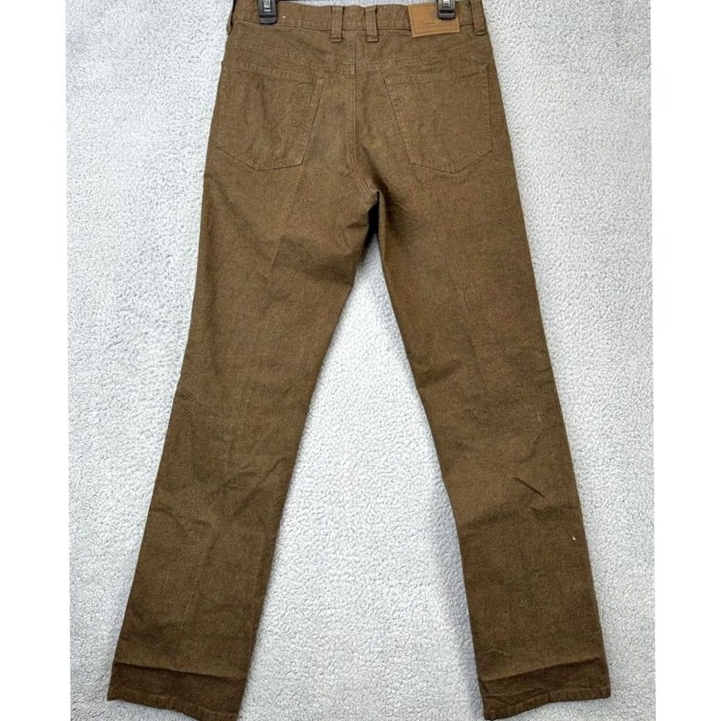 Denime Thomas Cook Jeans Mens 32 Tan Comfort Waist Straight Leg Denim Pants Logo Pocket Size US 32 / EU 48 - 2 Thumbnail