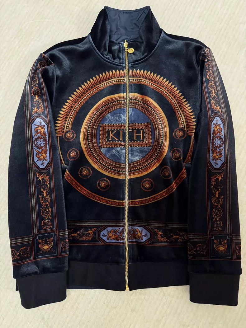 Versace Versace velor reversible jacket Size US XL / EU 56 / 4 - 1 Thumbnail