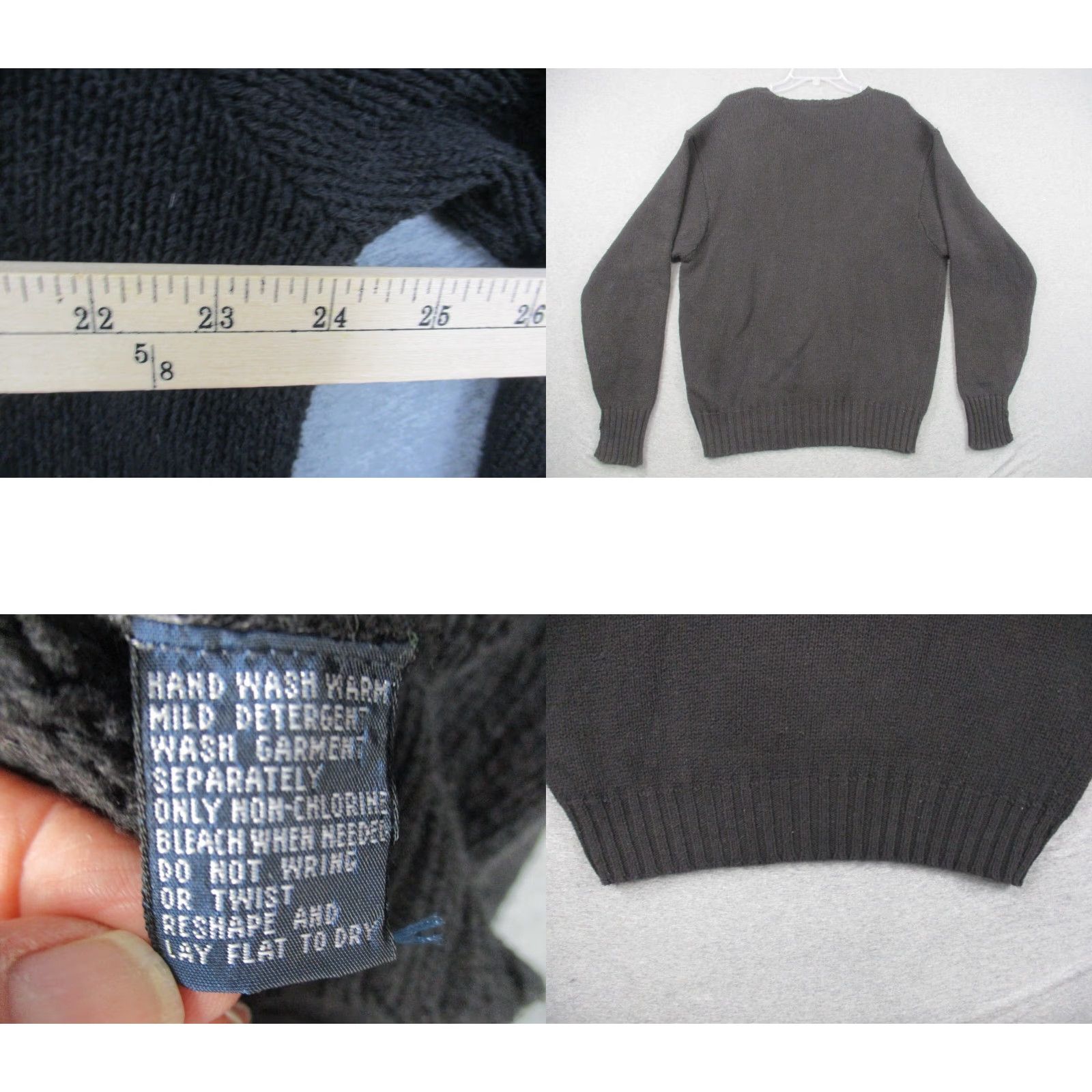 Ralph Lauren VINTAGE Polo Ralph Lauren Sweater Mens XL Black Made in Hong Kong Size US XL / EU 56 / 4 - 8 Thumbnail