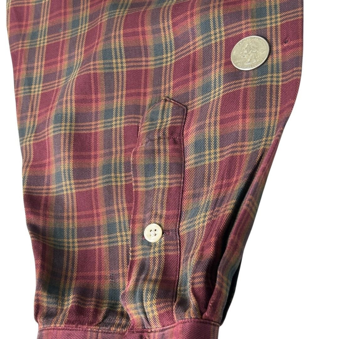 Polo Ralph Lauren Vintage 90s Polo Ralph Lauren Rayon Long Sleeve Plaid Button Size US XL / EU 56 / 4 - 4 Thumbnail