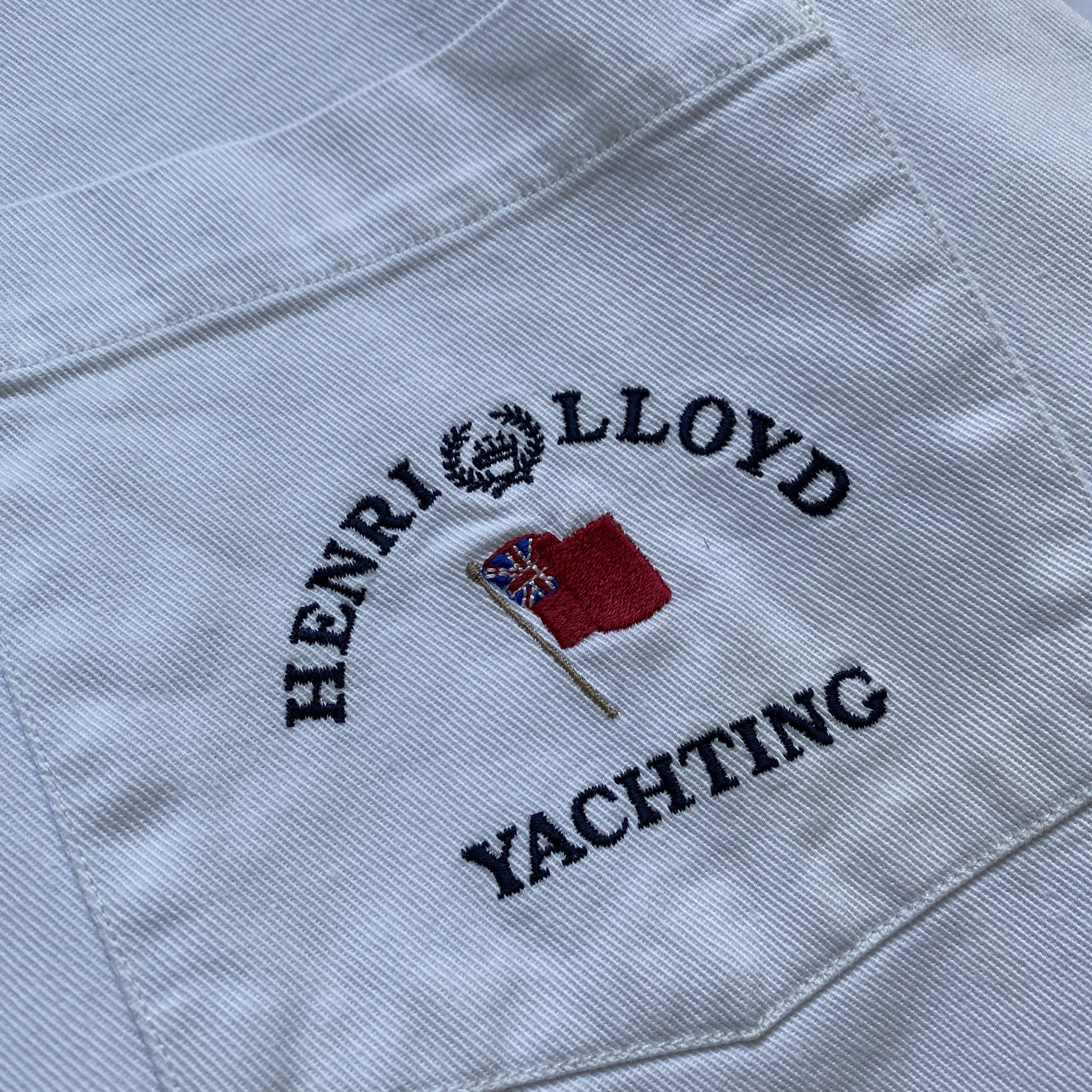 Henri Lloyd 🛥️ Vintage 90s Henri Lloyd Yachting Heavy Regby polo shirt Size US L / EU 52-54 / 3 - 5 Thumbnail