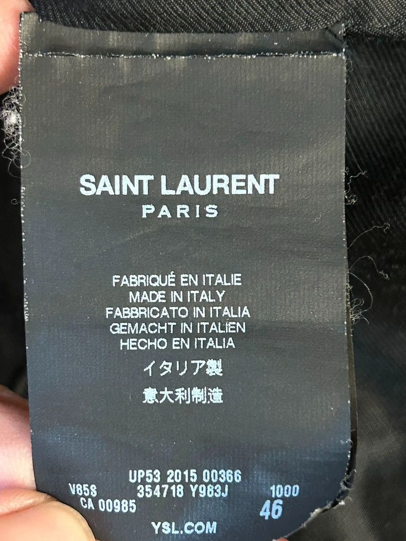 Saint Laurent Paris Saint Laurent ParisFall/Winter 15 Black and White Classic Size US S / EU 44-46 / 1 - 5 Thumbnail