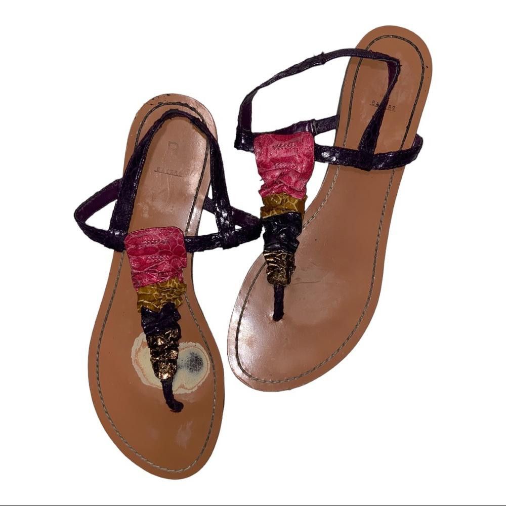Ted Baker Bakers l Y2K Multicolored Thong Sandal Size 8.5 Size US 8.5 / IT 38.5 - 1 Thumbnail