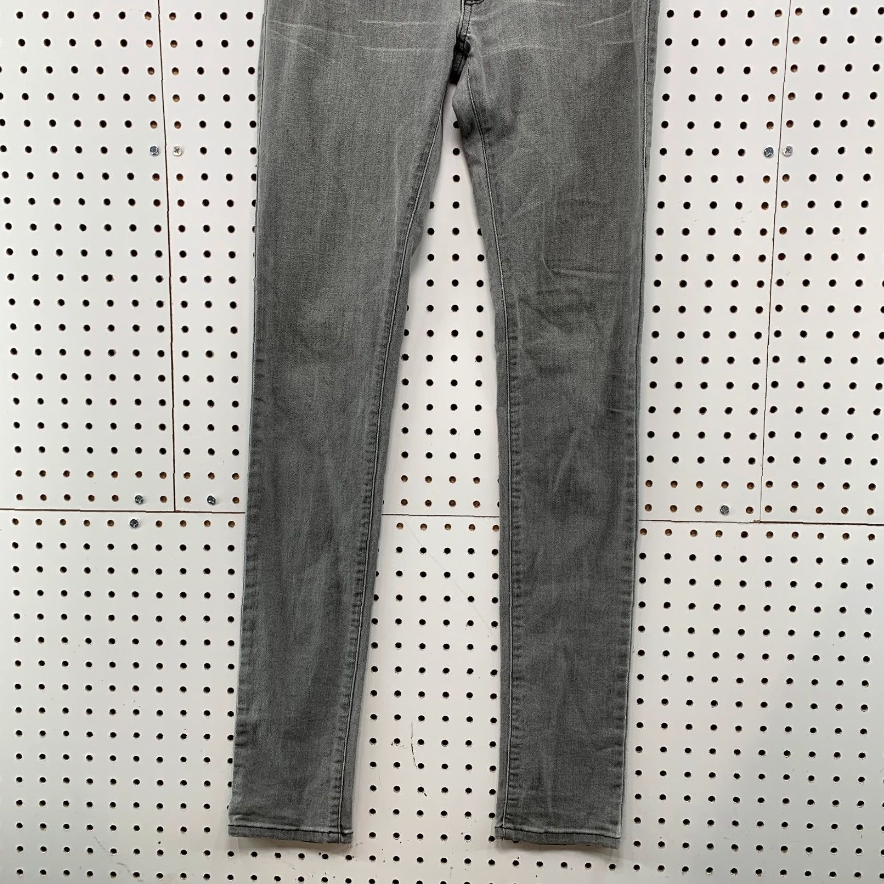 Diesel Diesel Jeans Womens 26 Gray Stretch Jeggings Low Rise 26x32.5 Slim 5-Pocket Denim Leather Logo No Vintage N/A Size 26" / US 2 / IT 38 - 3 Thumbnail