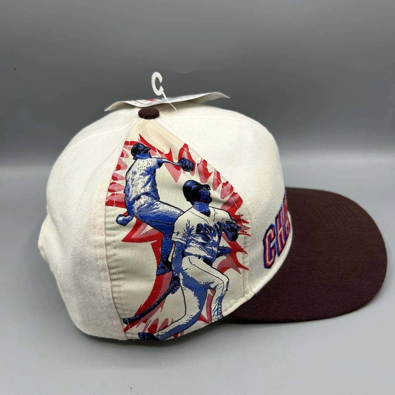 Drew Pearson MLB Champions Hat Men White Brown Snap Back Cap Cotton New Size ONE SIZE - 5 Thumbnail