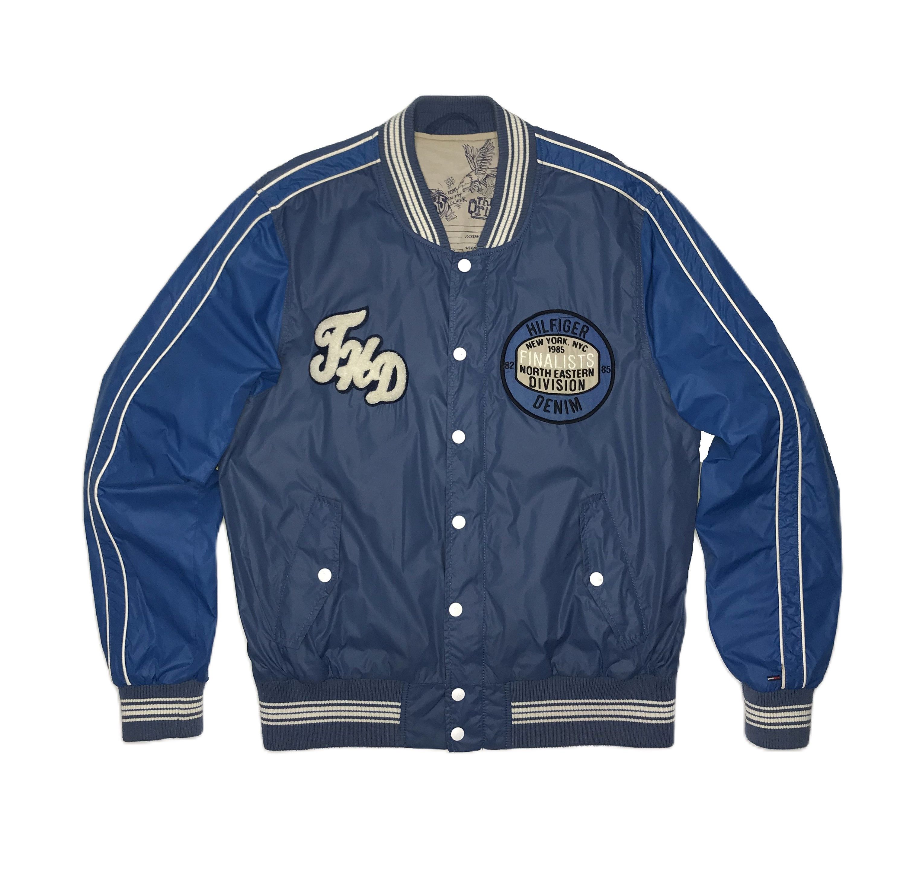 Tommy Hilfiger Tommy Hilfiger Mens Baseball Jacket Sz M New York USA Size US L / EU 52-54 / 3 - 1 Thumbnail
