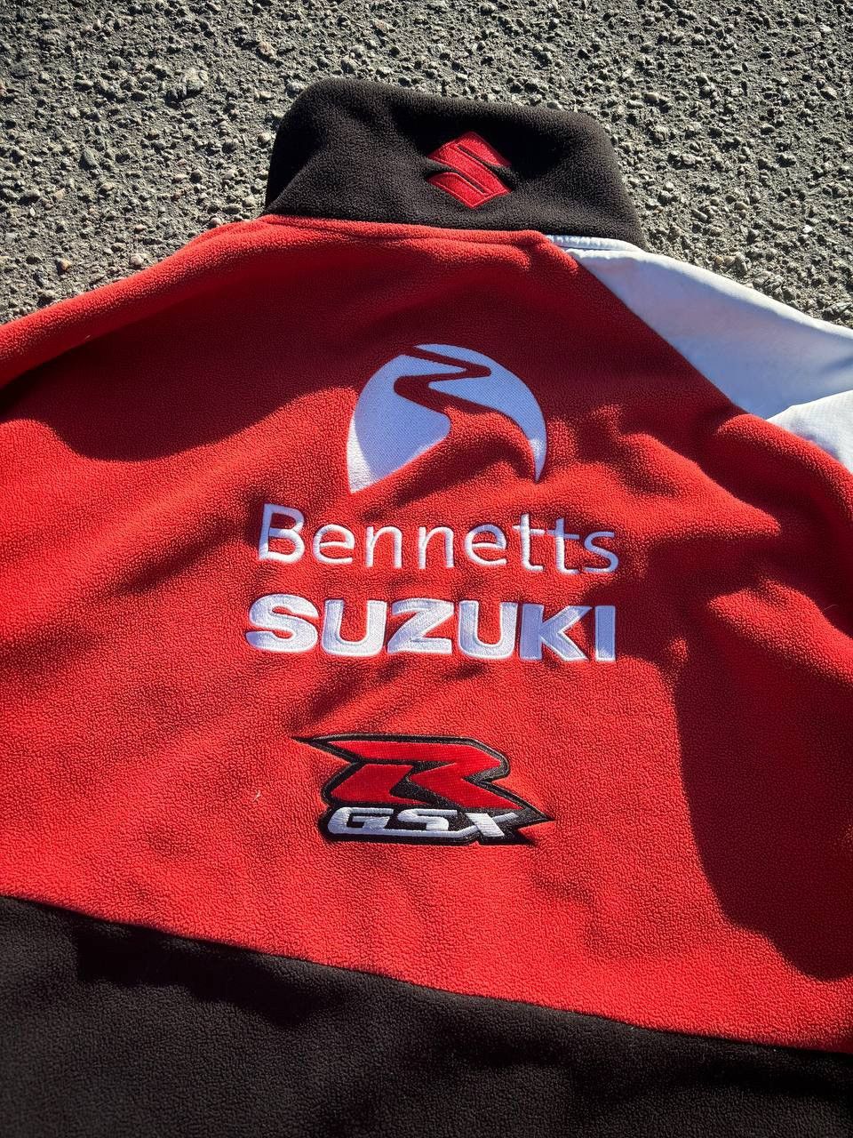 Japanese Brand × Vintage Vintage Y2K Suzuki full zip fleece Racing Motosport Size US XL / EU 56 / 4 - 14 Thumbnail