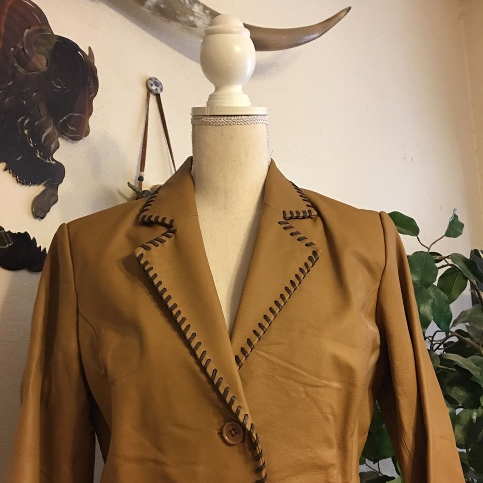 Other Metro Style western style genuine leather jacket Size M / US 6-8 / IT 42-44 - 3 Thumbnail