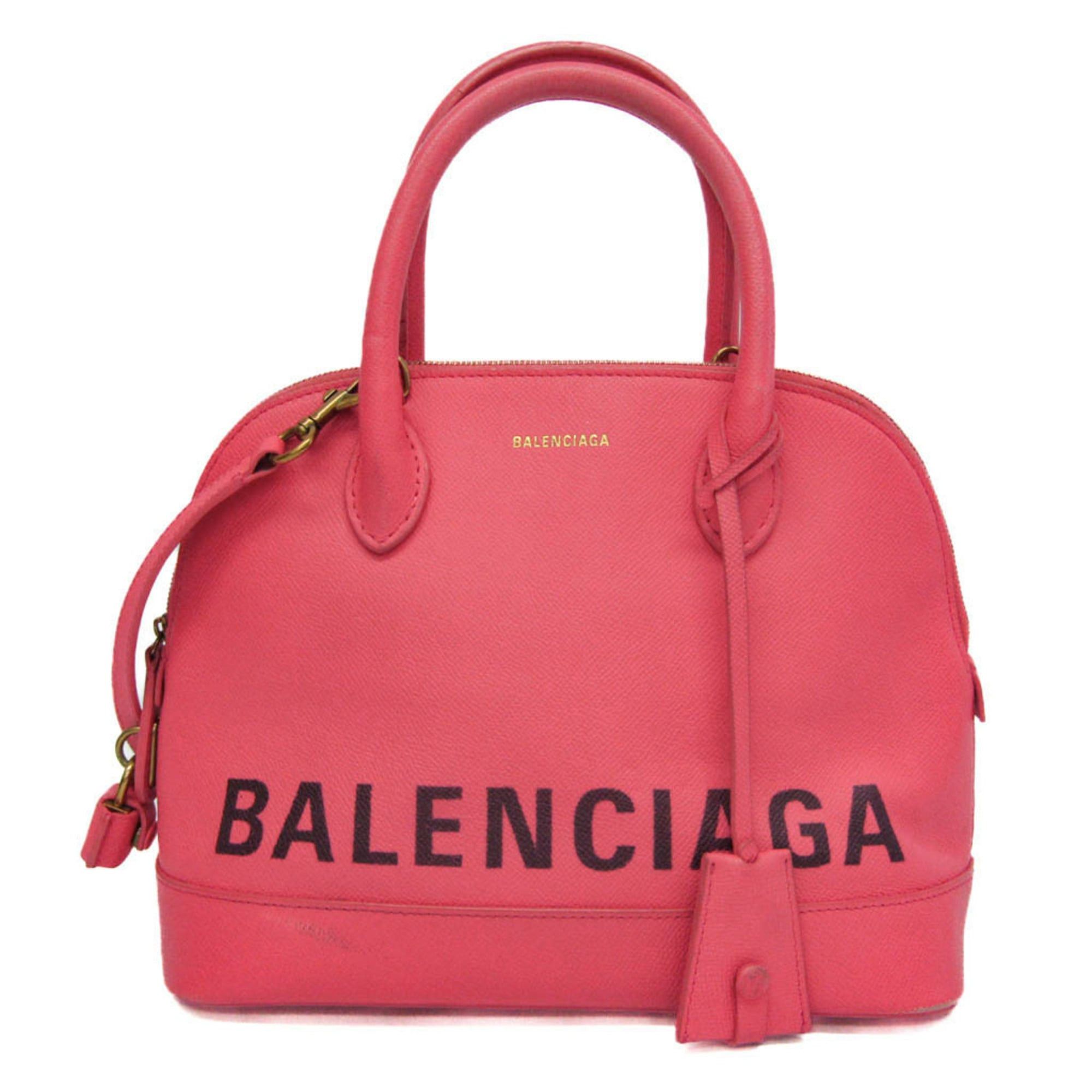 Balenciaga Balenciaga Ville Top Handle S 518873 Women's Leather Handbag Pink Size ONE SIZE - 1 Thumbnail