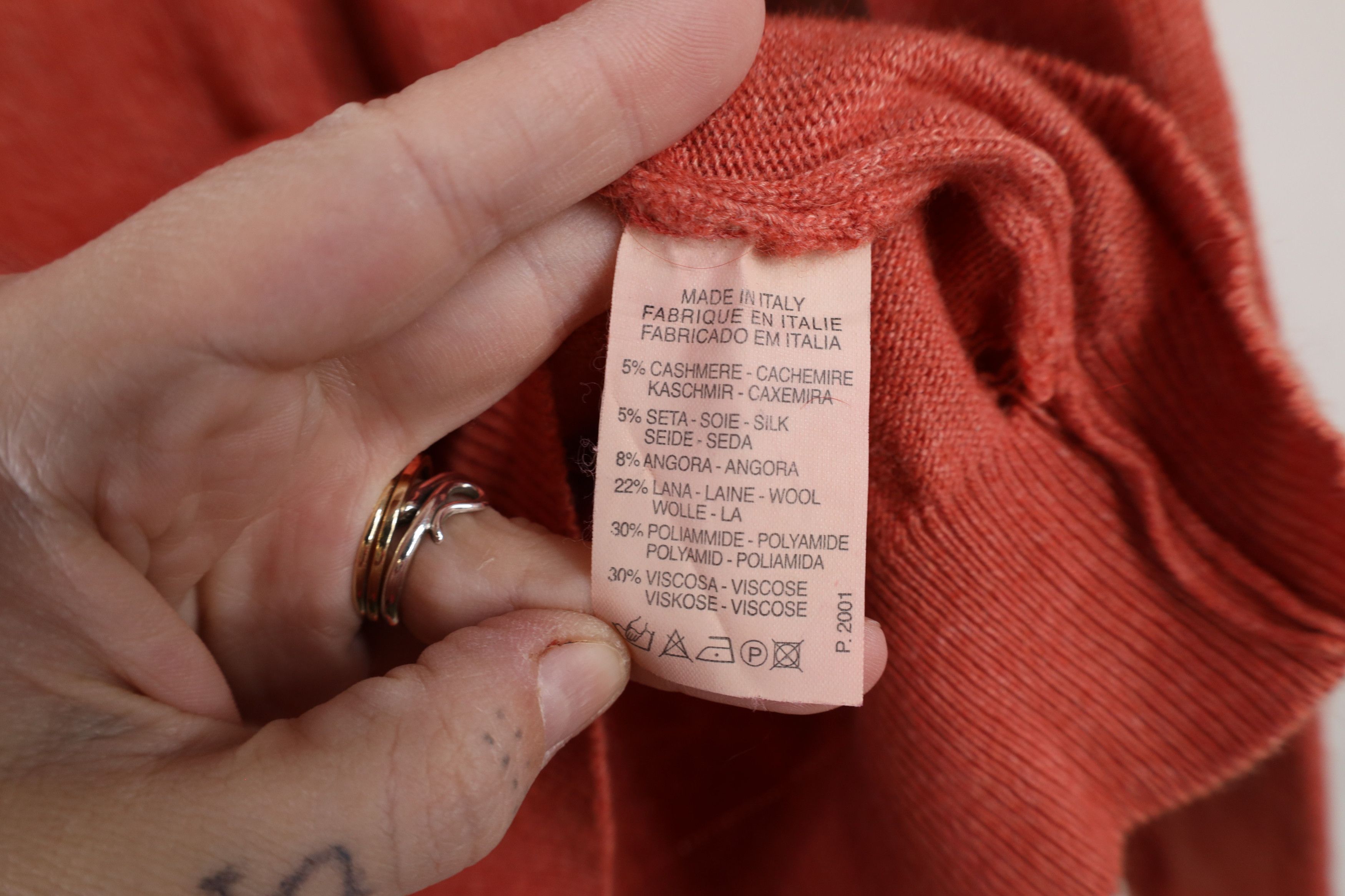 Vintage Vintage 90s Streetwear Cashmere Silk Wool Knit Sweater Size L / US 10 / IT 46 - 7 Thumbnail