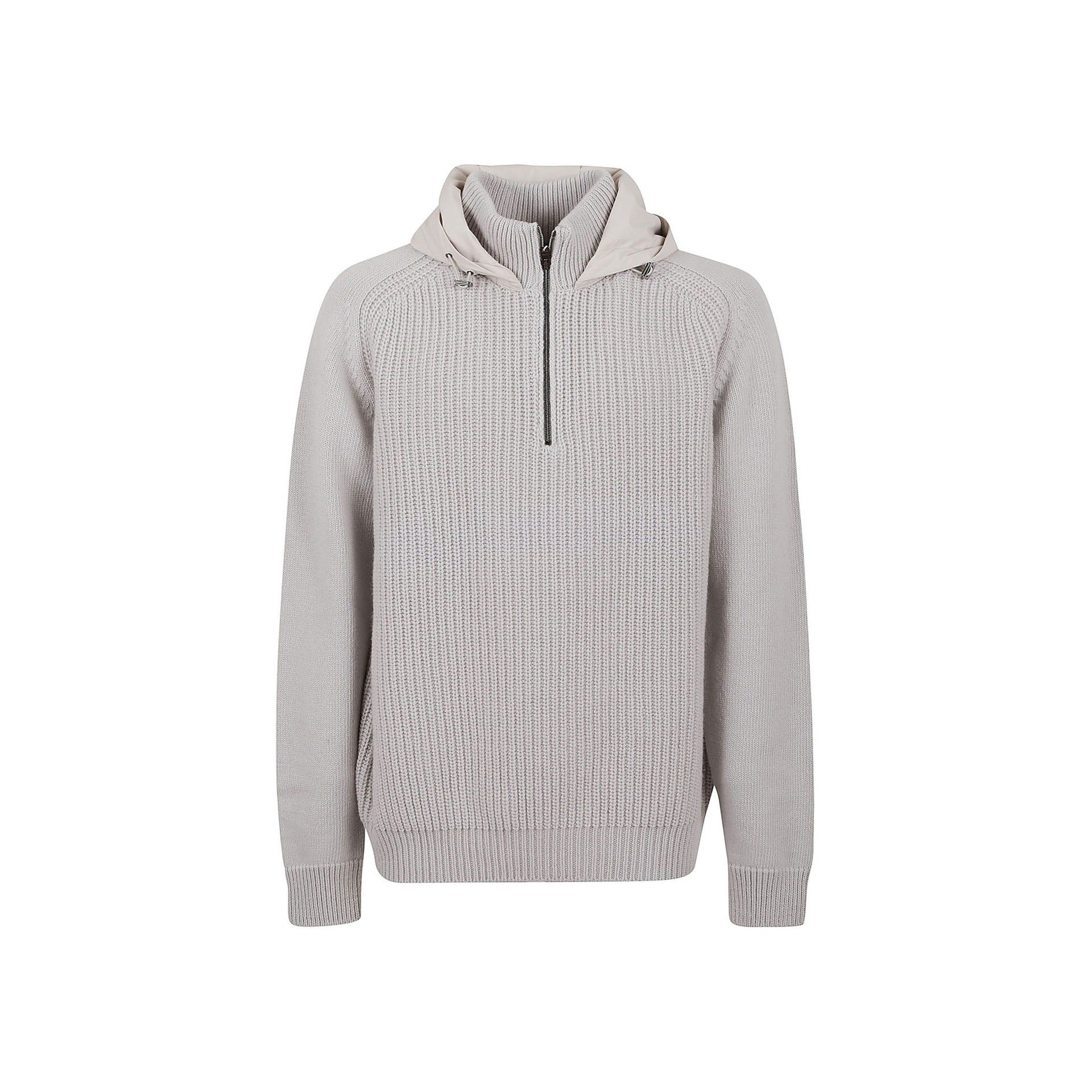 Herno Herno Resort Hooded Wool Sweater Size US L / EU 52-54 / 3 - 1 Thumbnail