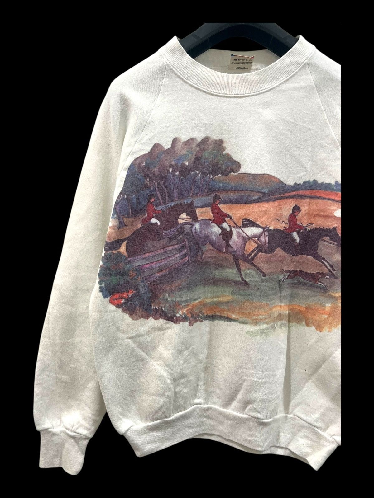 Vintage Vintage Equestrian Graphic Sweatshirt Size US M / EU 48-50 / 2 - 5 Thumbnail