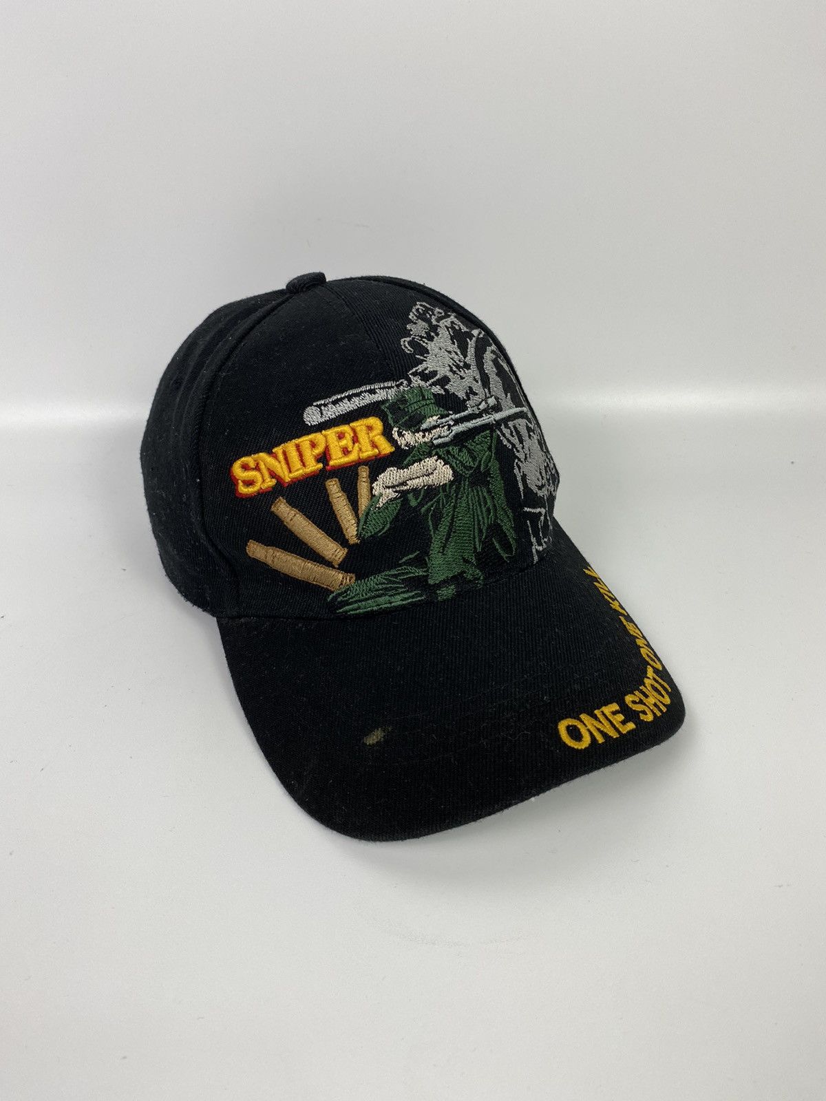 Vintage vintage hat sniper one shot one kill Size ONE SIZE - 2 Thumbnail