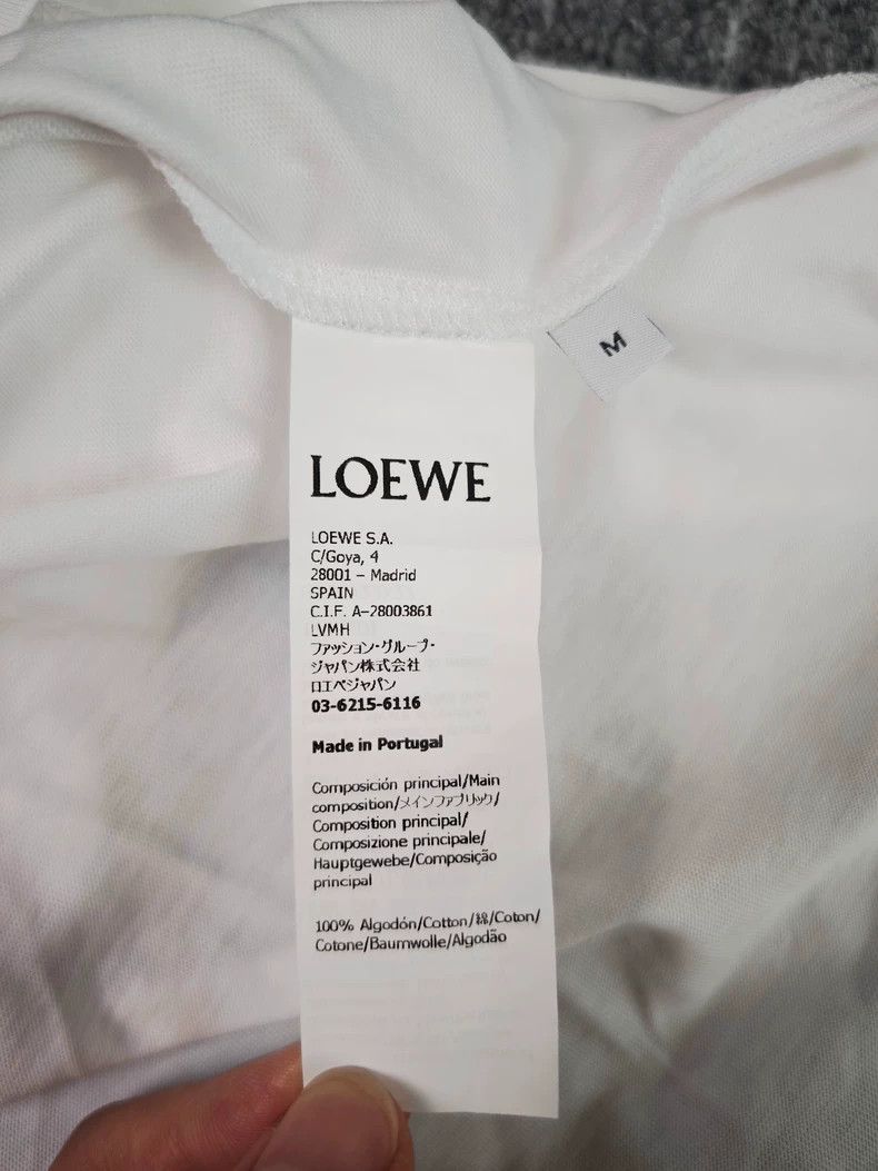 Loewe LOEWE Pure color Logo printed round neck casual short slee Size M / US 6-8 / IT 42-44 - 5 Thumbnail