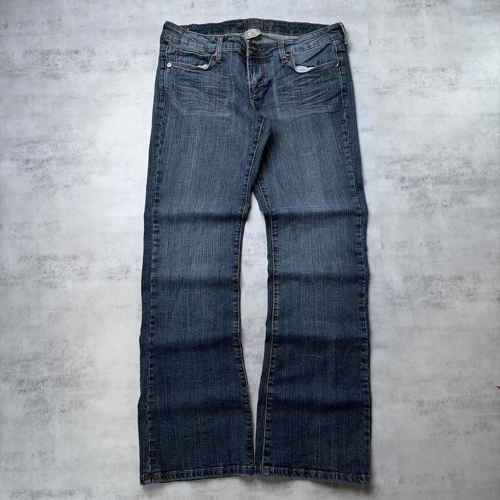 Other Y2K Blue Degree Grunge Bootcut Denim Jeans Size 32" / US 10 / IT 46 - 4 Thumbnail