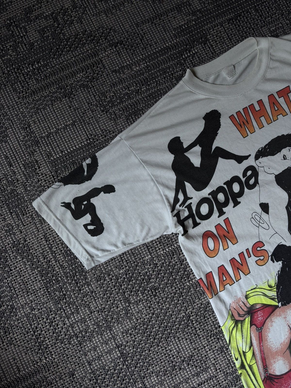 Vintage Vintage 90s Sigmund Freud "What's On A Man's Mind" AOP Tee Size US XL / EU 56 / 4 - 3 Thumbnail
