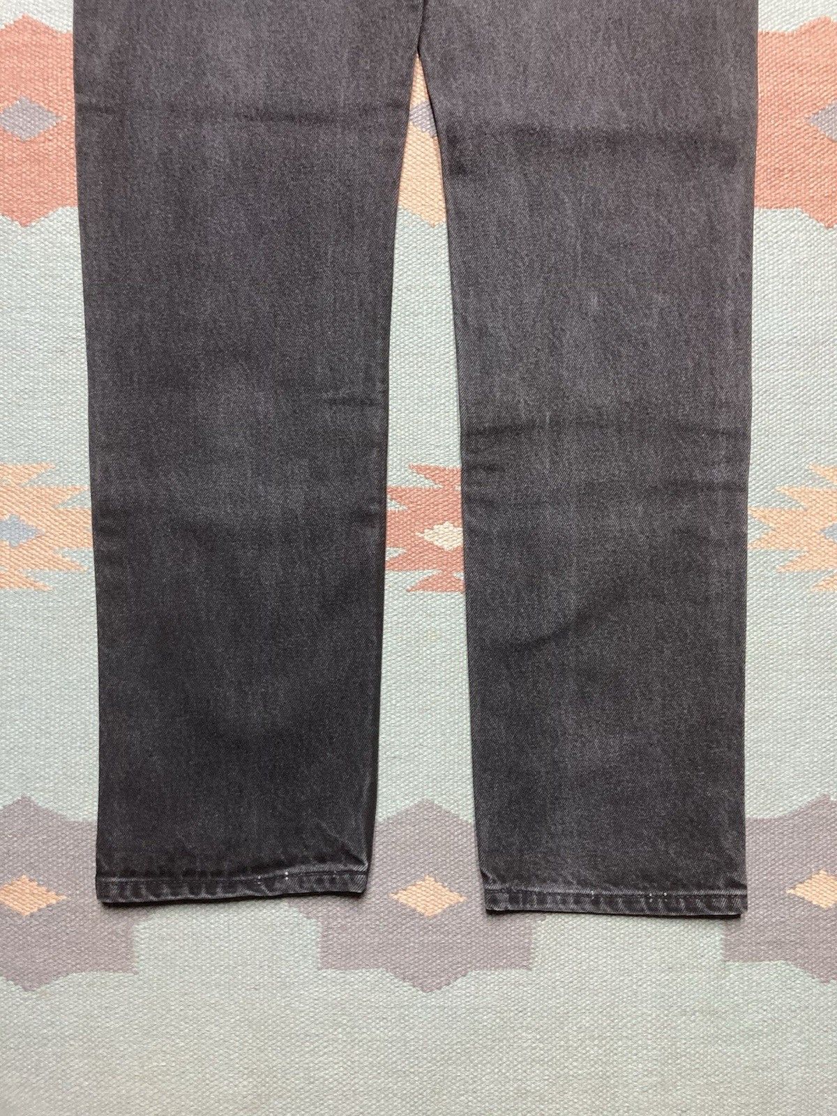 Vintage Levi’s 505 jeans orange tab black denim straight USA 33x33 Size US 33 - 2 Thumbnail