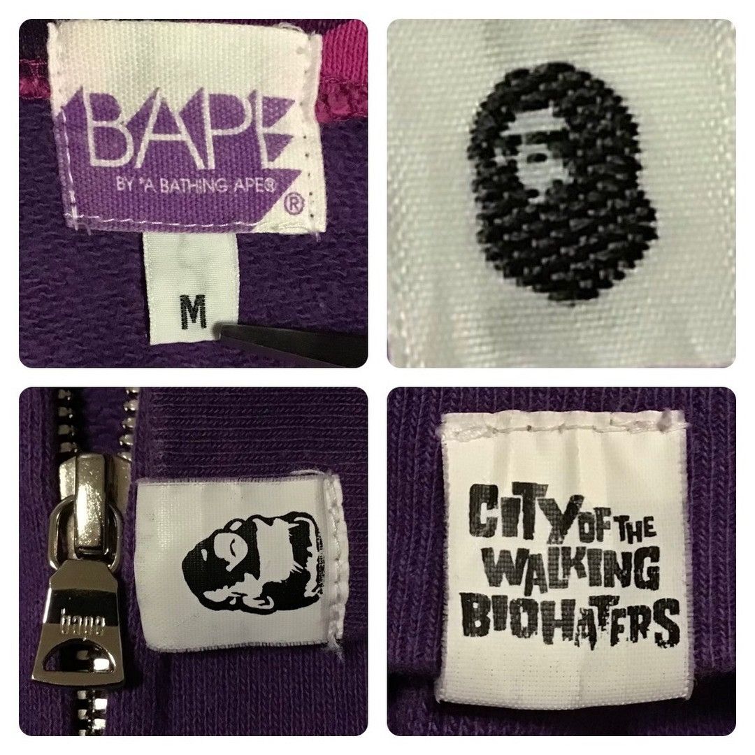 Bape × Nigo 2007 BAPE Purple camo shark full zip hoodie APE NIGO Size US M / EU 48-50 / 2 - 8 Thumbnail