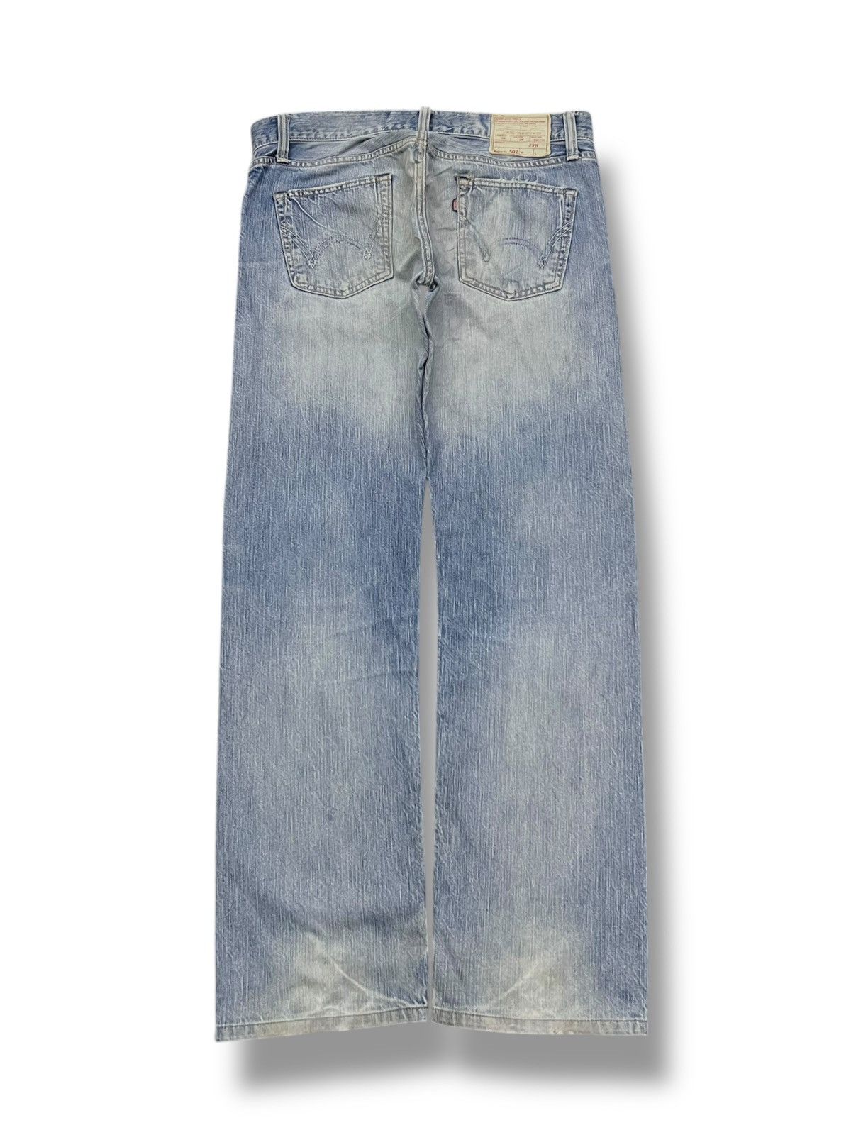 Edwin Vintage Edwin 502 RV - Faded Light Blue Wash, Distressed Size US 35 - 3 Thumbnail
