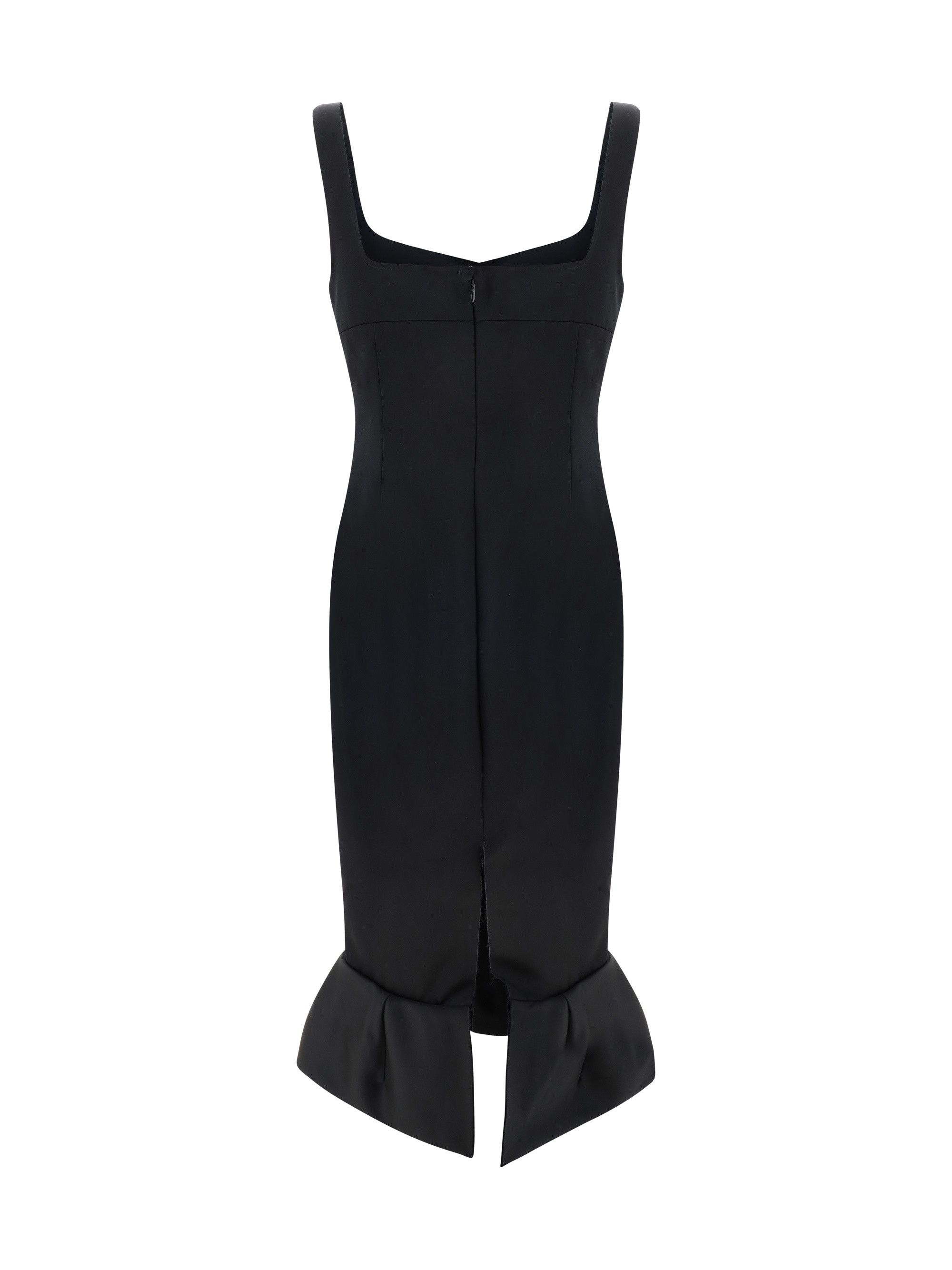 Marni o1y1025 Midi Dress in Black Size M / US 6-8 / IT 42-44 - 2 Thumbnail