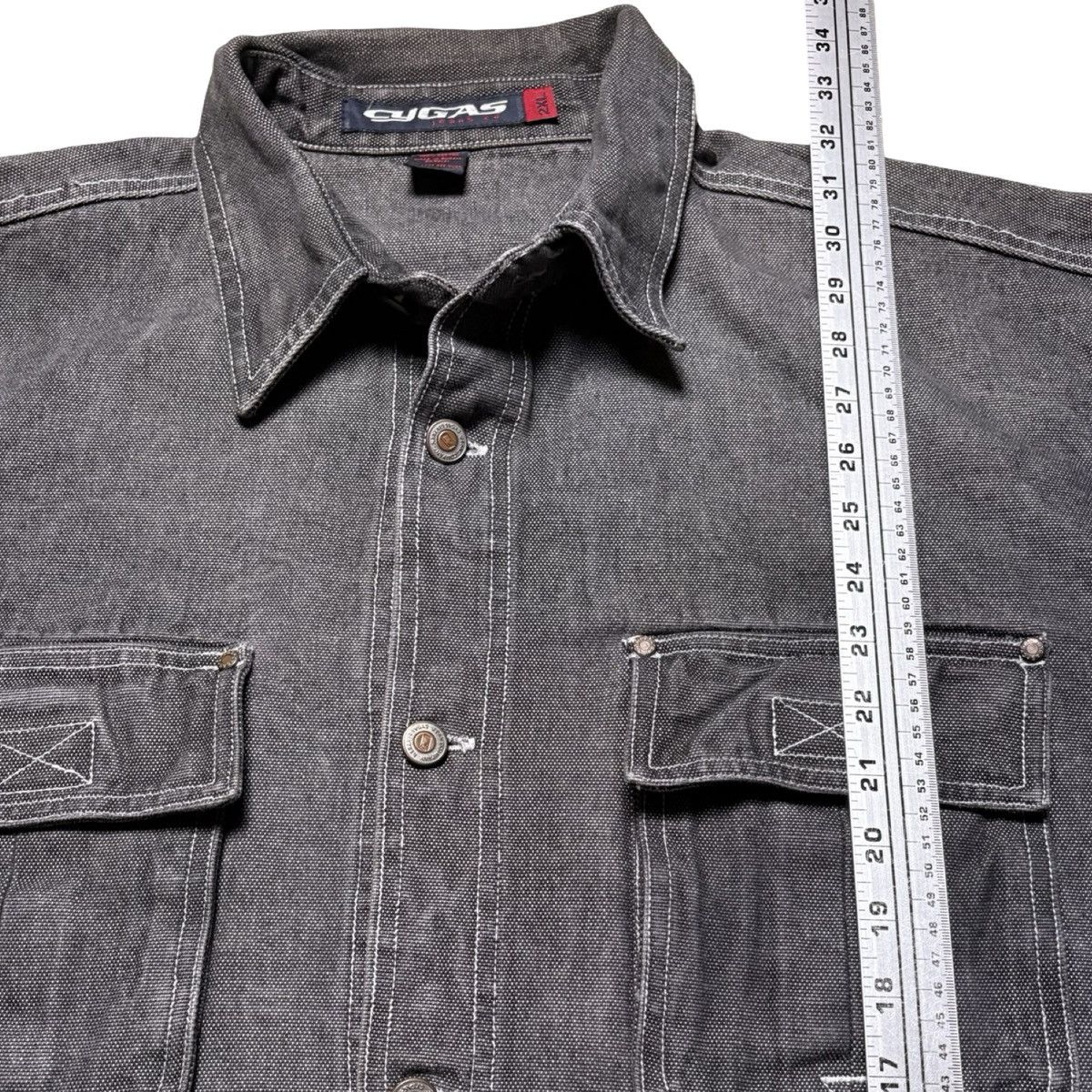 Other Vintage Y2K Cygas Denim Trucker Jacket Grey Mens 2XL Rap Hip Size US XXL / EU 58 / 5 - 5 Thumbnail