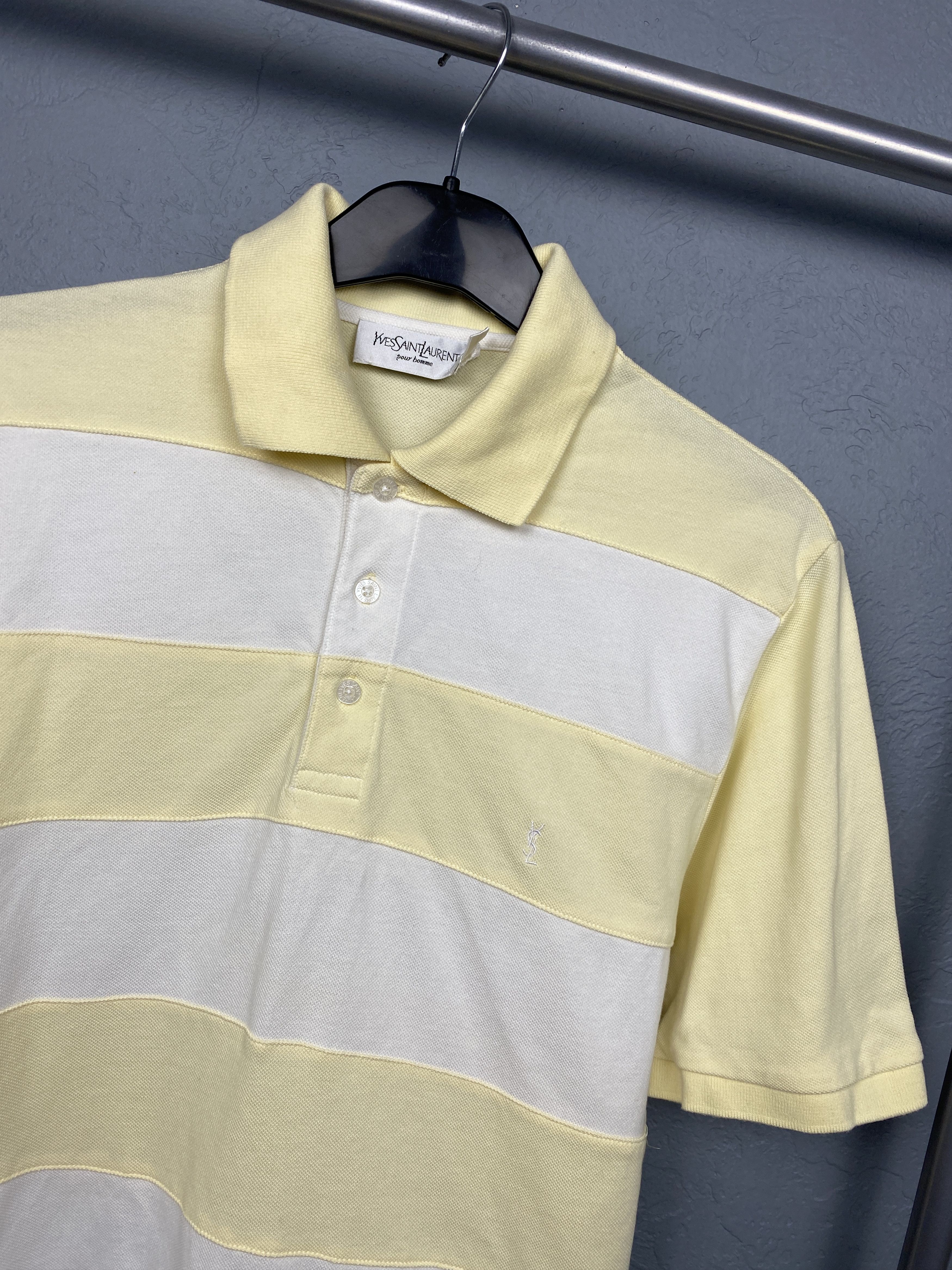 Yves Saint Laurent Yves Saint Laurent YSL Vintage Mens Polo Shirt Size US M / EU 48-50 / 2 - 2 Thumbnail