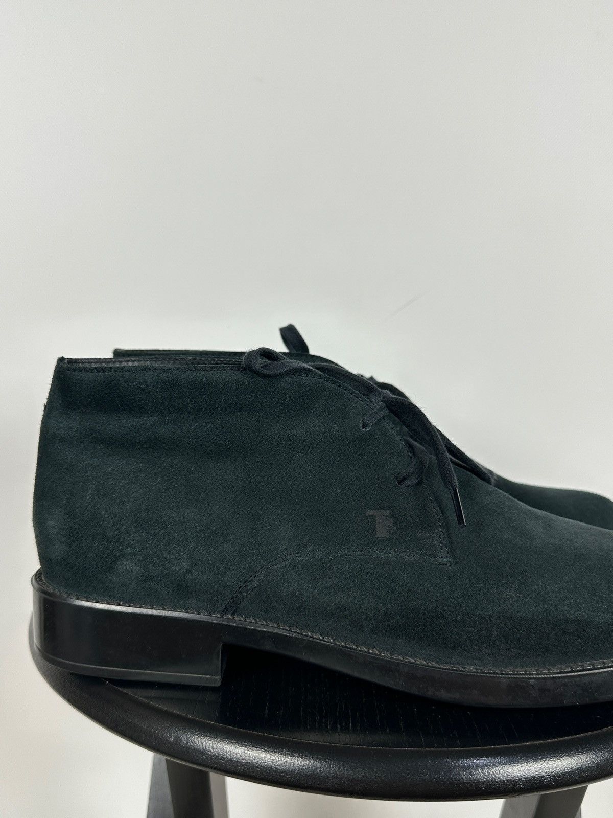 Tod's Tod’s Blue Suede Ankle Desert Lace Up Boots Size US 9.5 / EU 42-43 - 17 Thumbnail