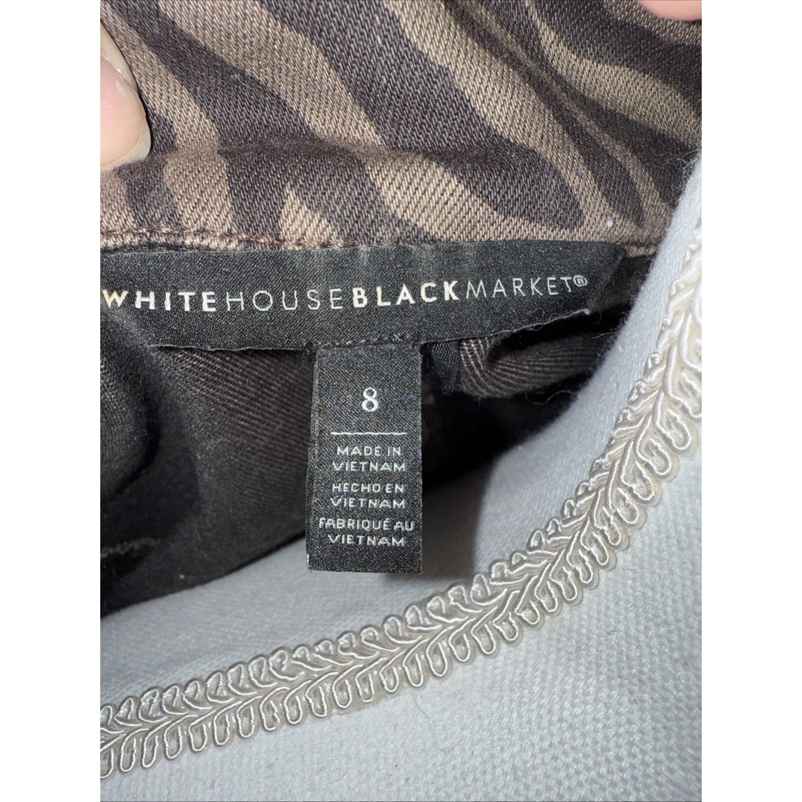 White House Black Market White House Black Market Zebra Print Jacket Size 8 MOB WIFE Size M / US 6-8 / IT 42-44 - 6 Thumbnail