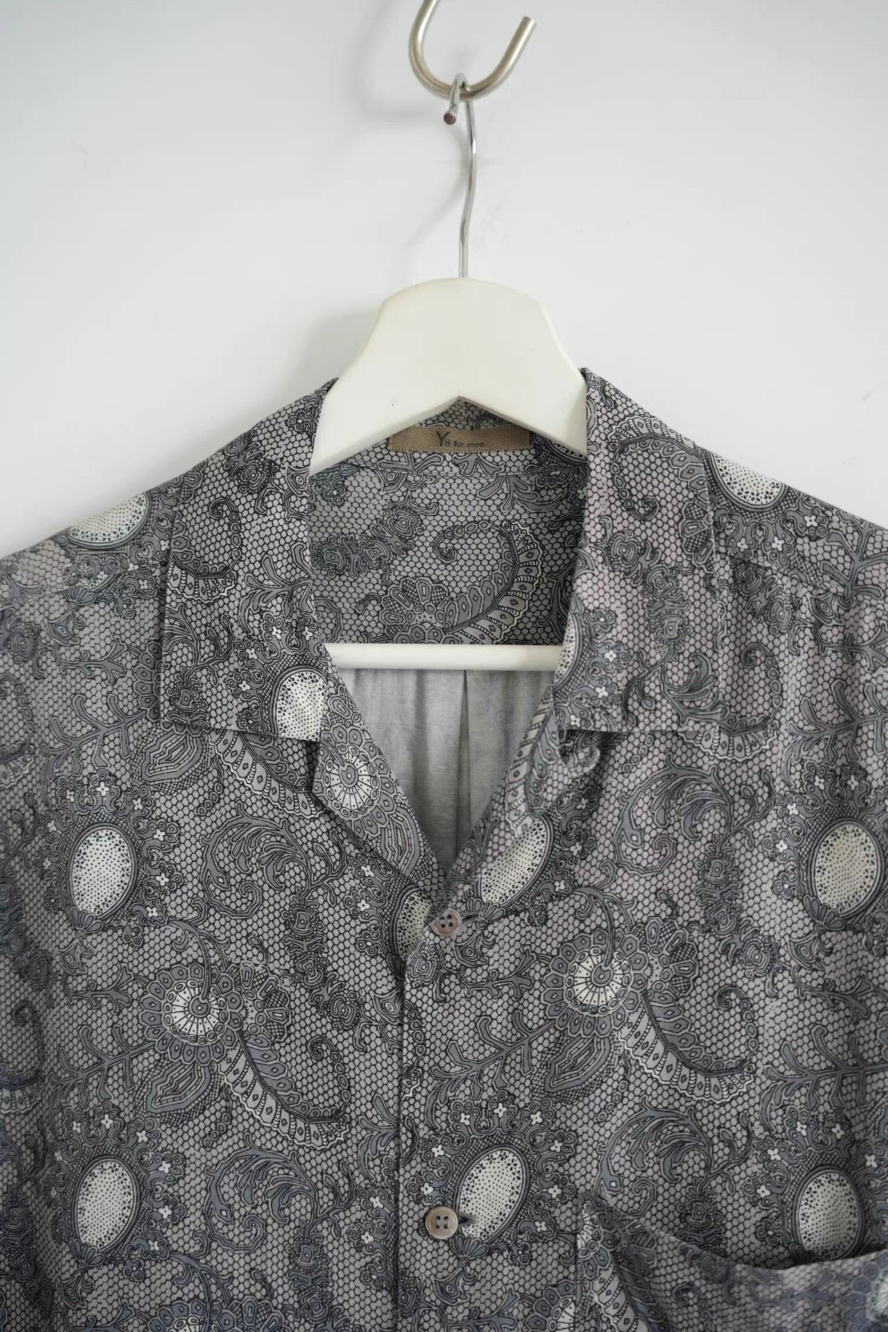 Yohji Yamamoto Yohji Yamamoto Tree of Life Short Sleeve Shirt K4 Size US L / EU 52-54 / 3 - 3 Thumbnail