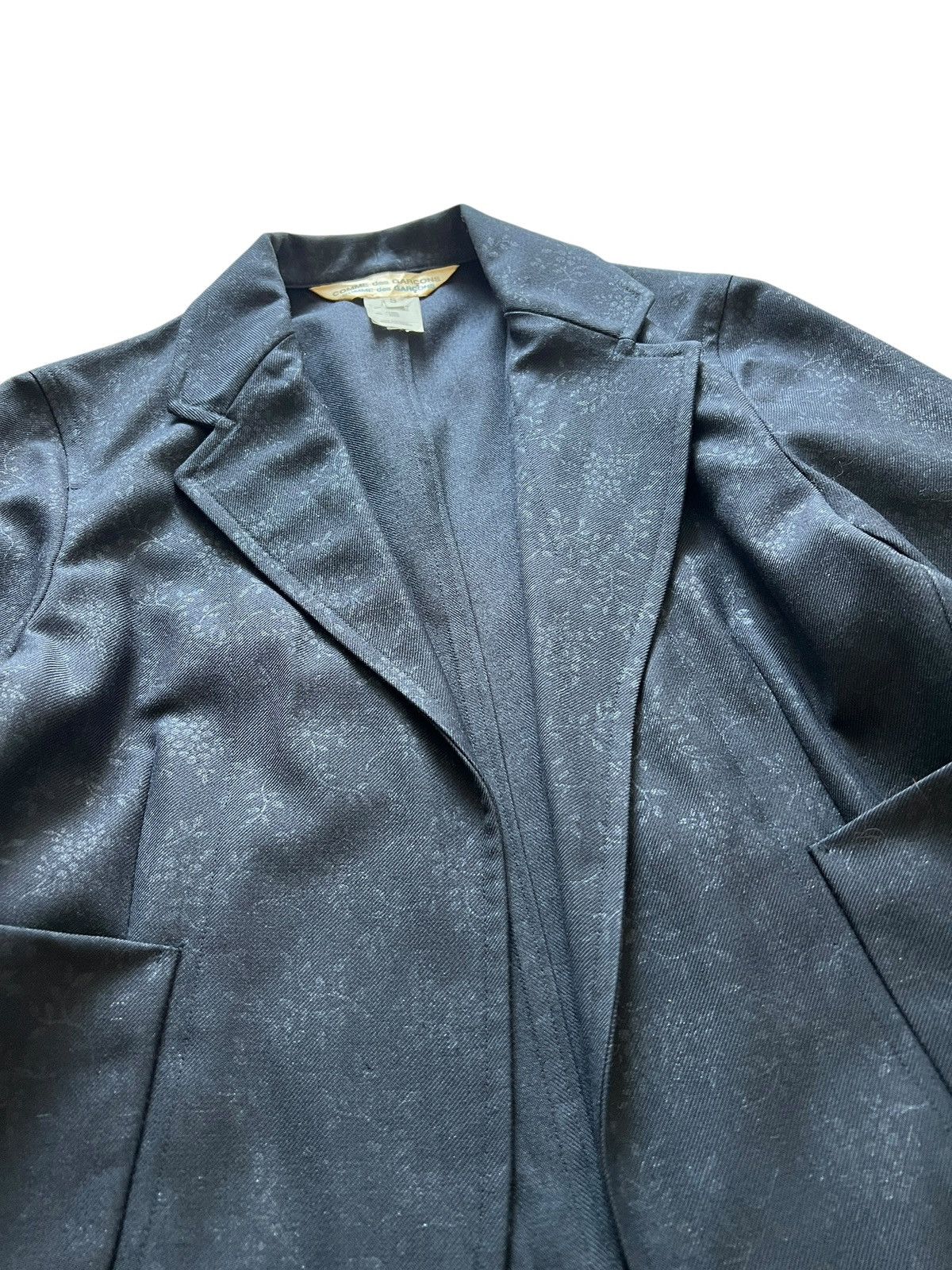 Comme des Garcons Comme des Garcons Floral Motif Buttonless Blazer Jacket Size S / US 4 / IT 40 - 7 Thumbnail