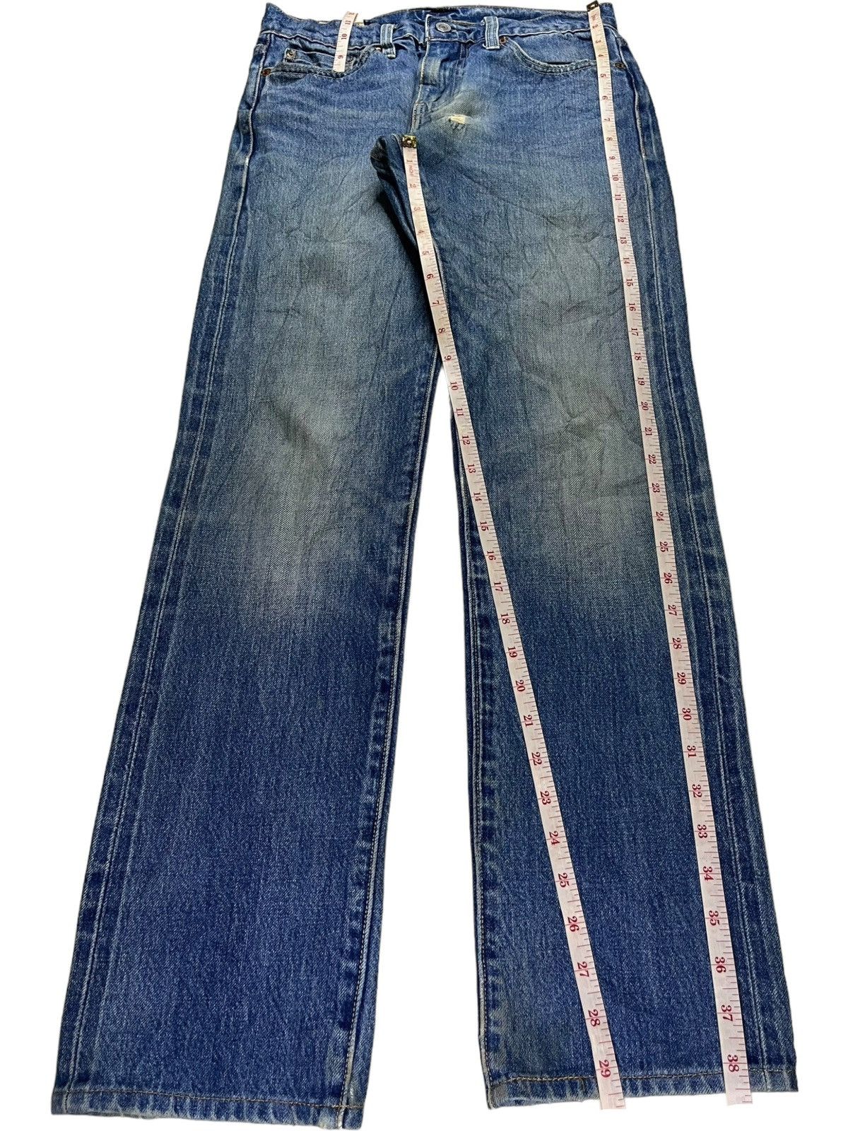 Levi's Vintage Levis 511 Big E Selvedge Mud Wash Slim Jeans Size US 29 - 14 Thumbnail