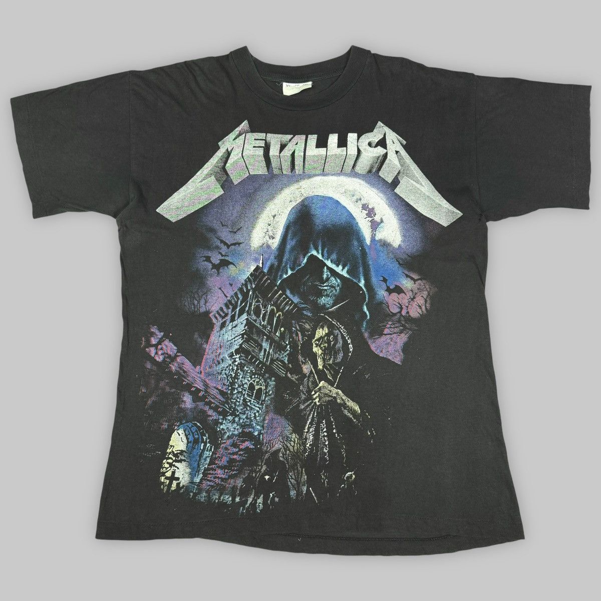 Band Tees Vintage Early 90s Metallica Tower Monster All Over T Shirt Size US XL / EU 56 / 4 - 2 Thumbnail