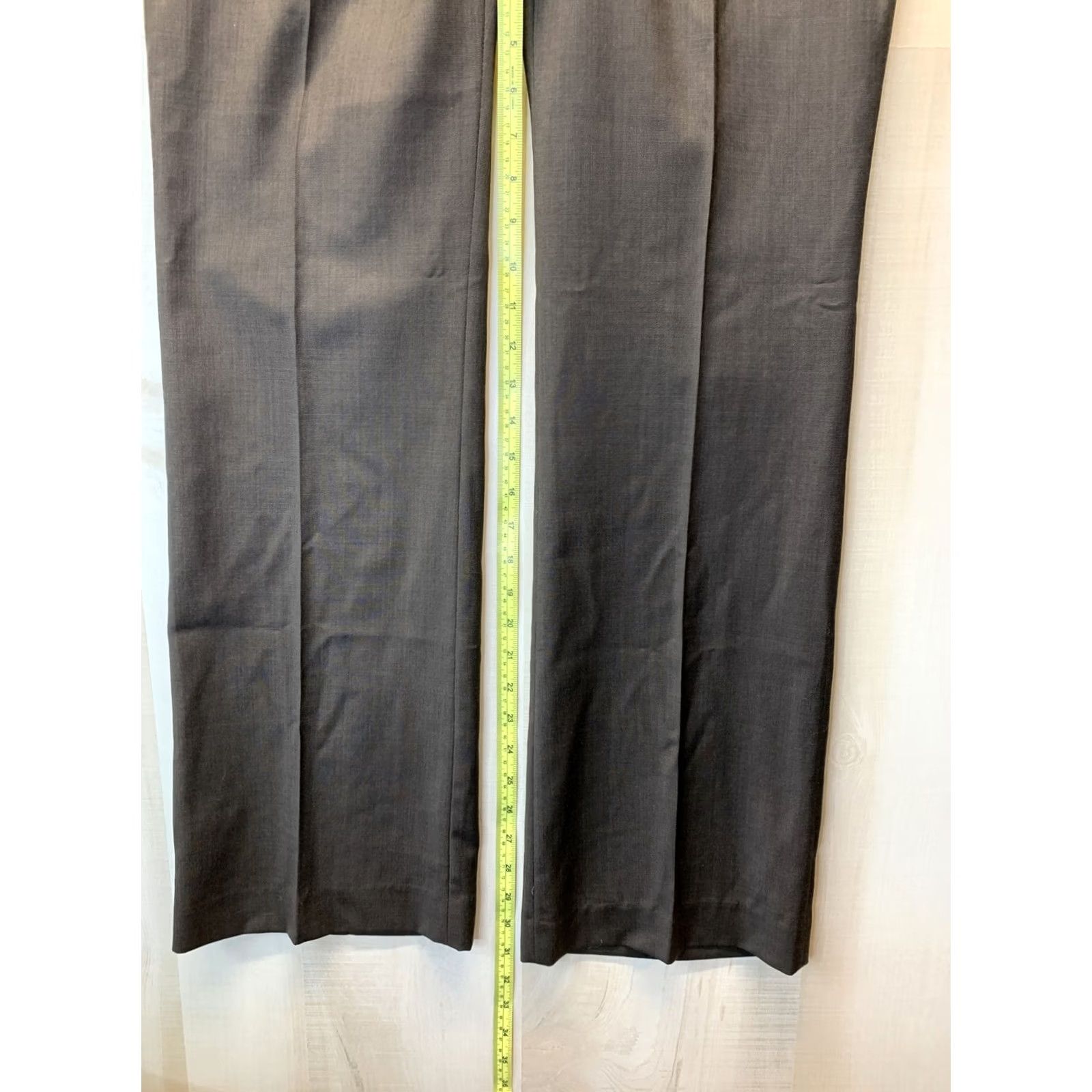 Banana Republic Banana Republic Women’s SZ 6 Martin-Fit 100% Wool Slacks Dress Pants Brown Womens Size 28" / US 6 / IT 42 - 3 Thumbnail
