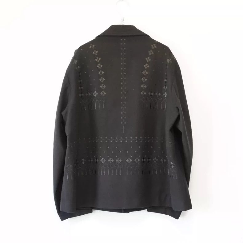 Yohji Yamamoto Yohji Yamamoto 22AW black embroidered full-back cashmere j Size US S / EU 44-46 / 1 - 2 Thumbnail