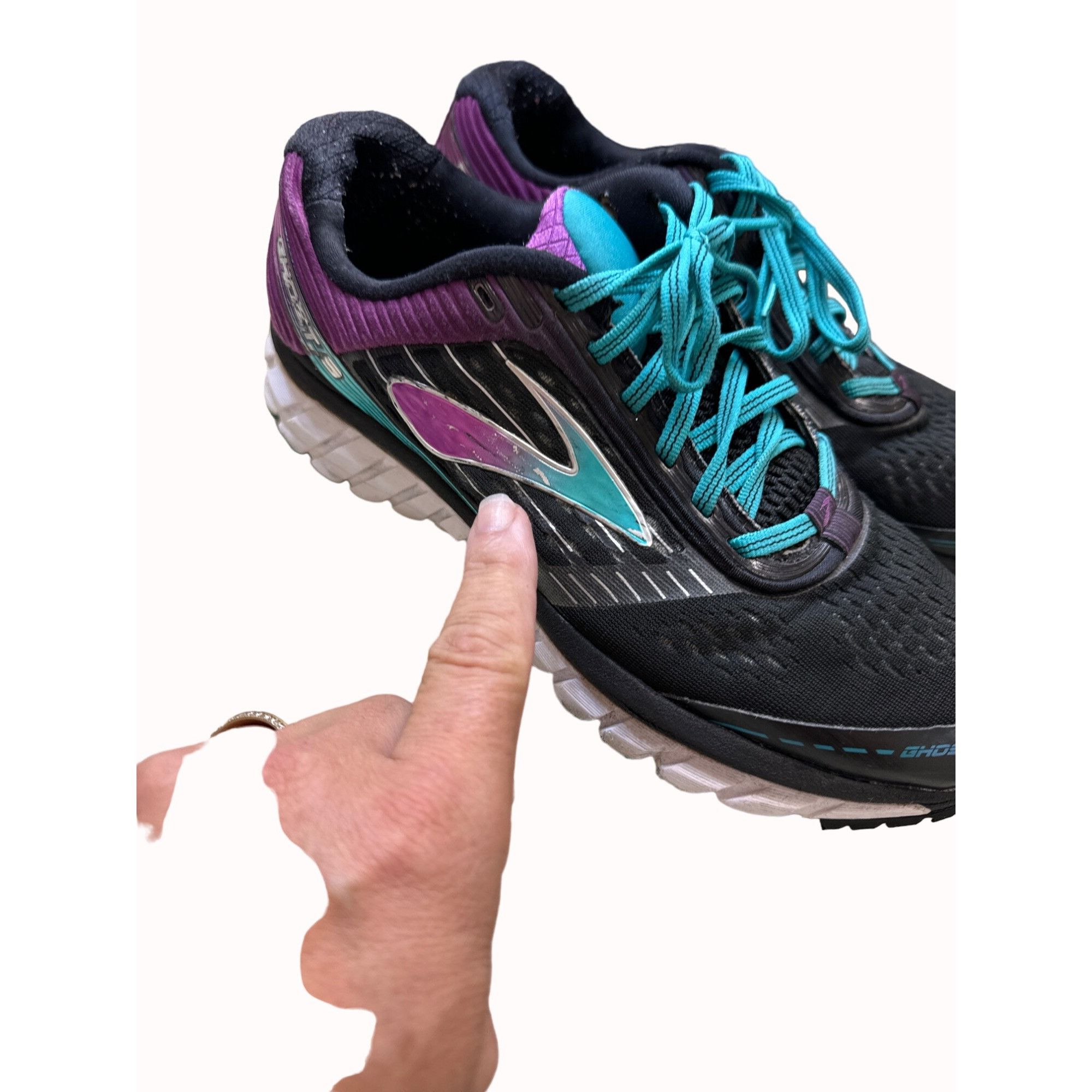 Brooks Brooks Ghost women’s black pink running athletic shoe sneake Size US 9.5 / IT 39.5 - 11 Thumbnail
