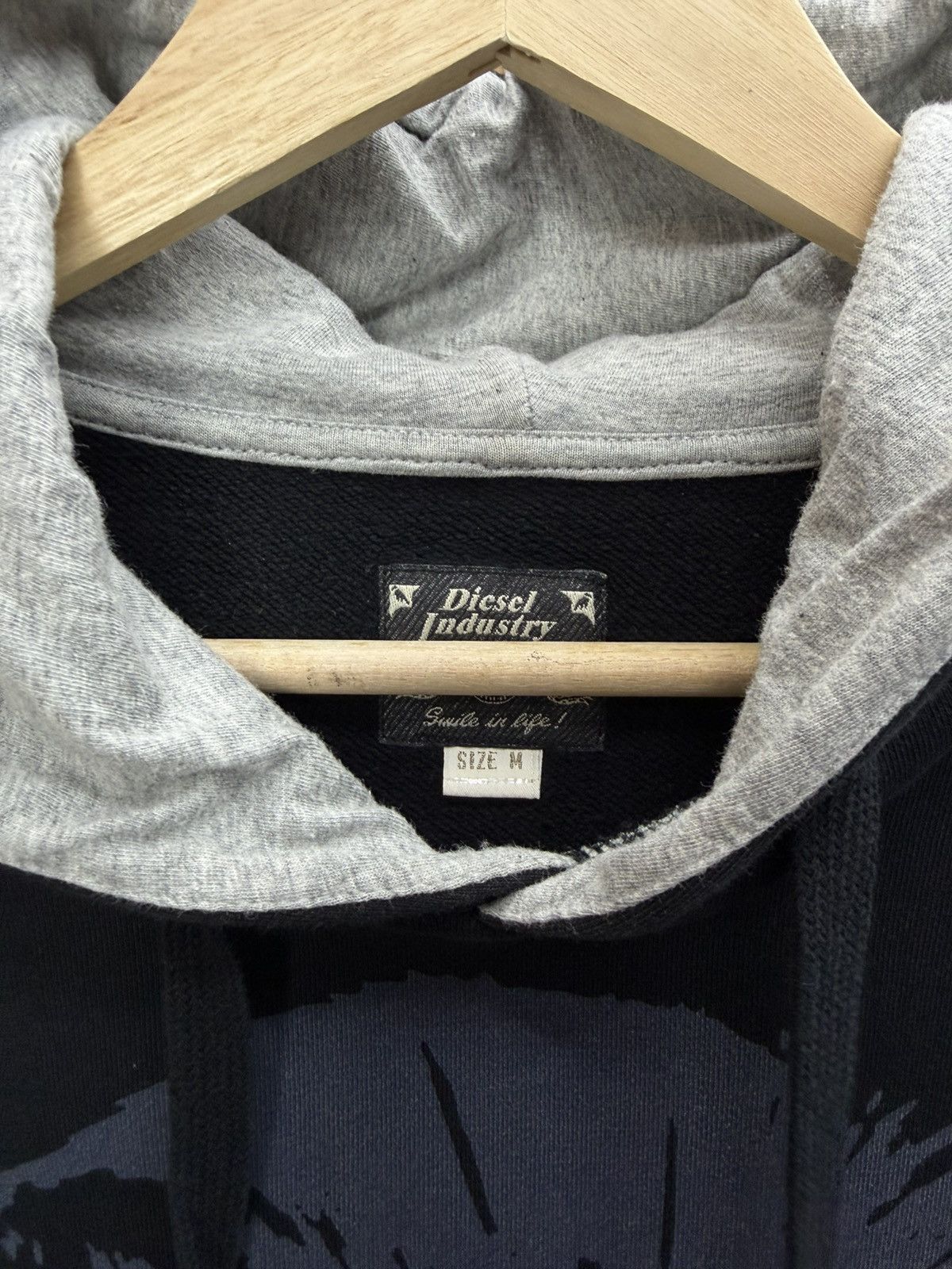 Diesel Diesel Only The Brave Hoodie Black Graphic Size M Pullover Size US M / EU 48-50 / 2 - 5 Thumbnail