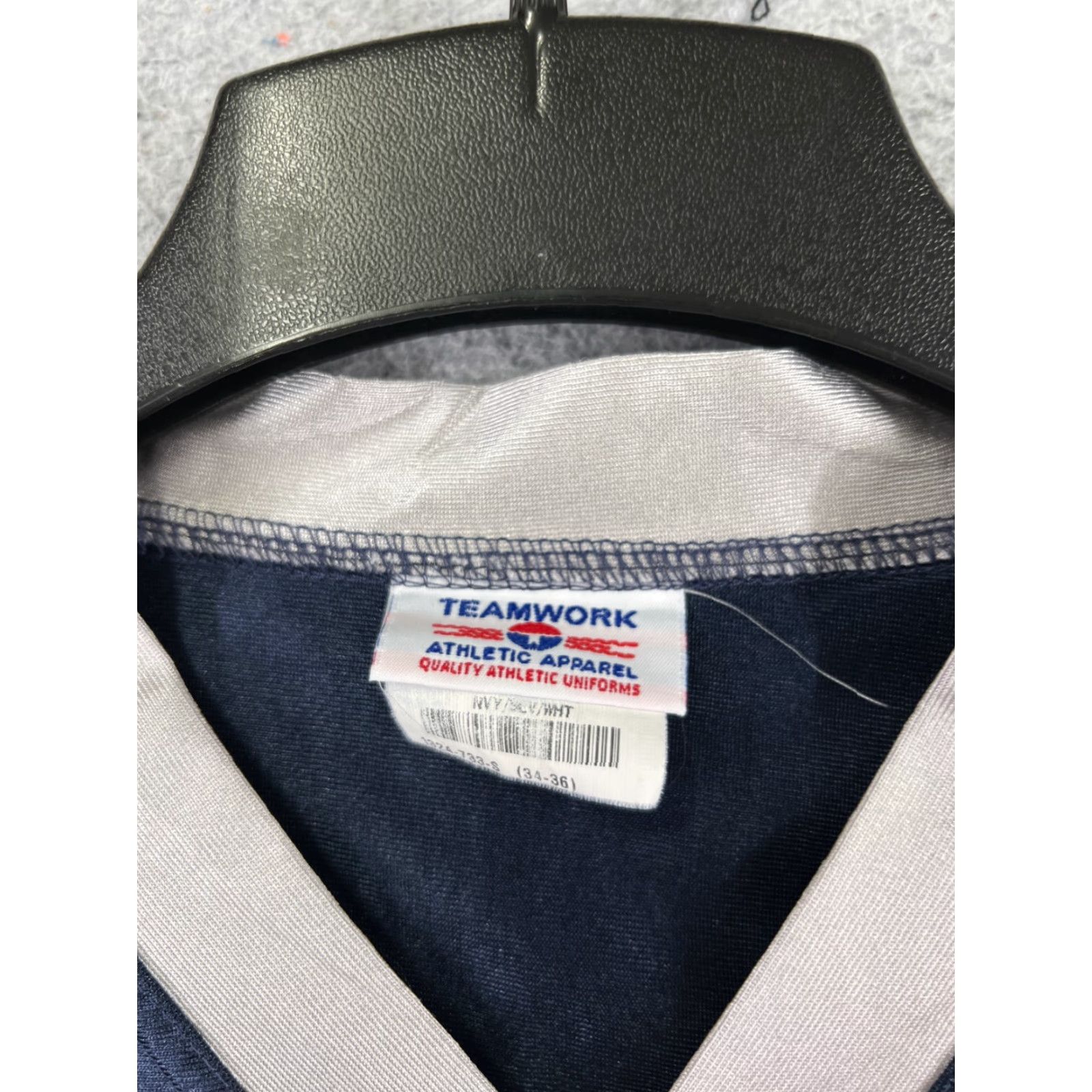 Vintage VINTAGE Teamwork Athletic Tequila Foodball Jersey Shirt Adult Small Blue V-Neck Short Sleeve Polyester 90s Hip Hop Music Mens Size US S / EU 44-46 / 1 - 7 Thumbnail