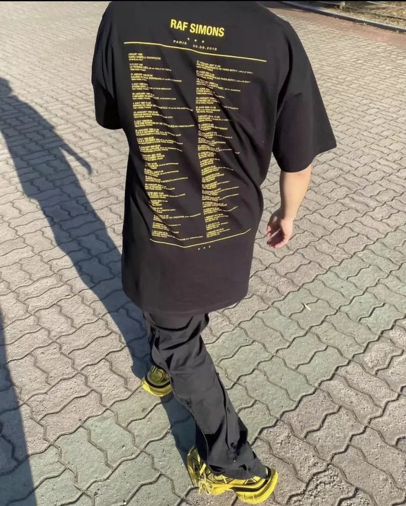 Raf Simons raf simons Barrage tour black orange short sleeves Size US L / EU 52-54 / 3 - 8 Thumbnail