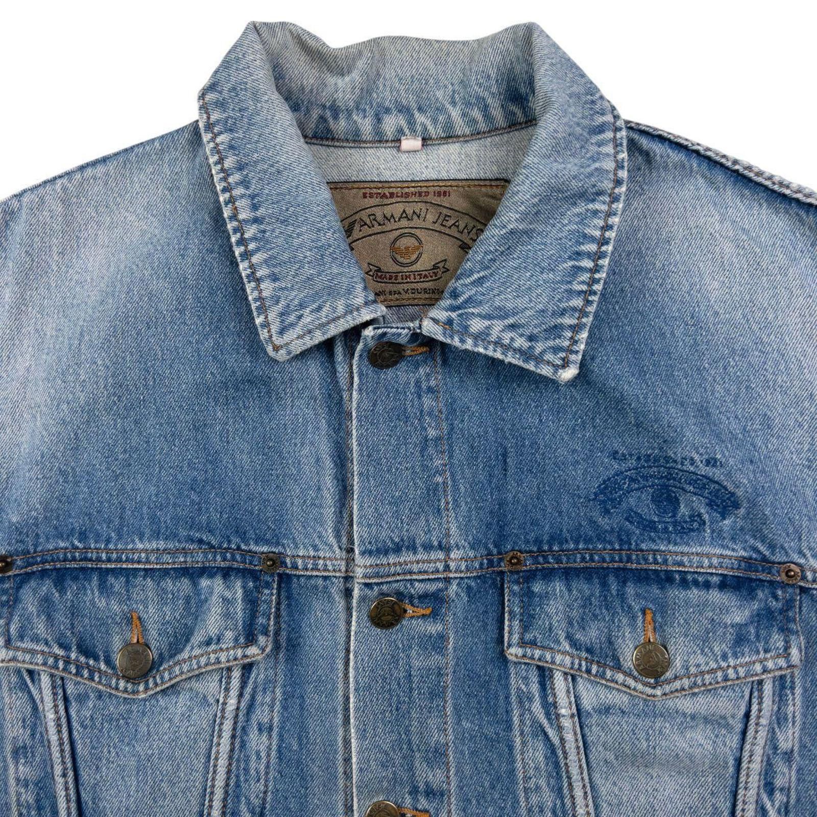Other Vintage Armani Jeans Button Up Denim Vest Jacket Size M Size US M / EU 48-50 / 2 - 3 Thumbnail